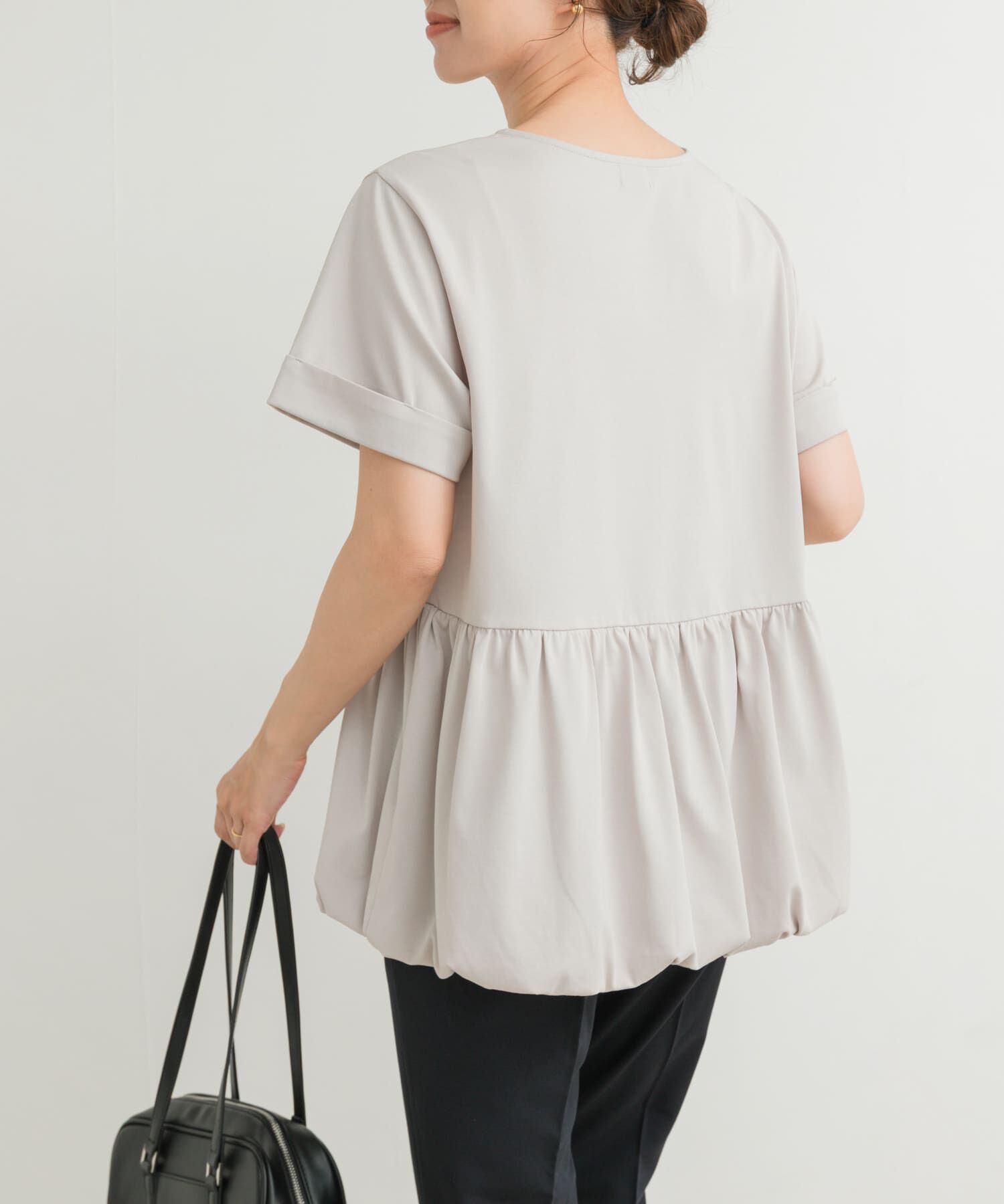 URBAN RESEARCH DOORS「ペプラムバルーンTシャツ」|Tシャツ・カットソー|