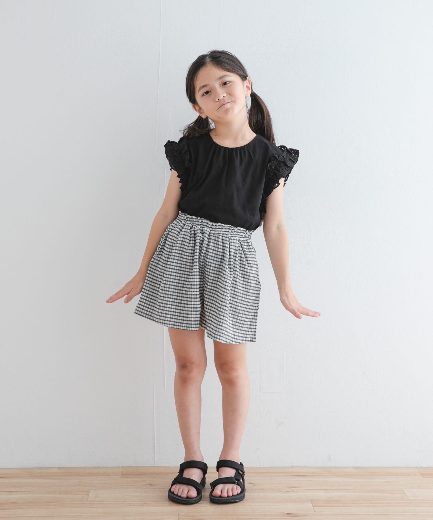 URBAN RESEARCH DOORS「チェックフレアキュロット(KIDS)」|その他|