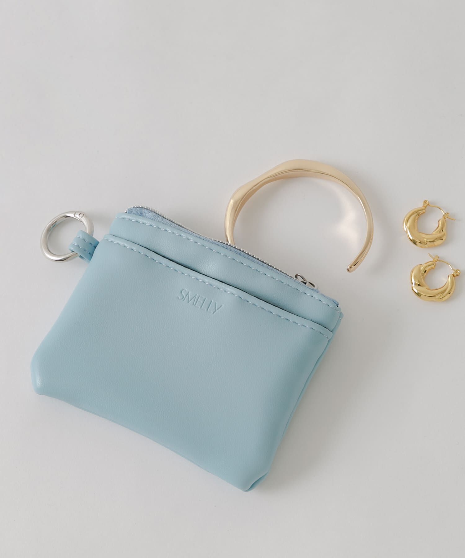 SMELLY「マルチミニポーチ」|ポーチ|ブルー