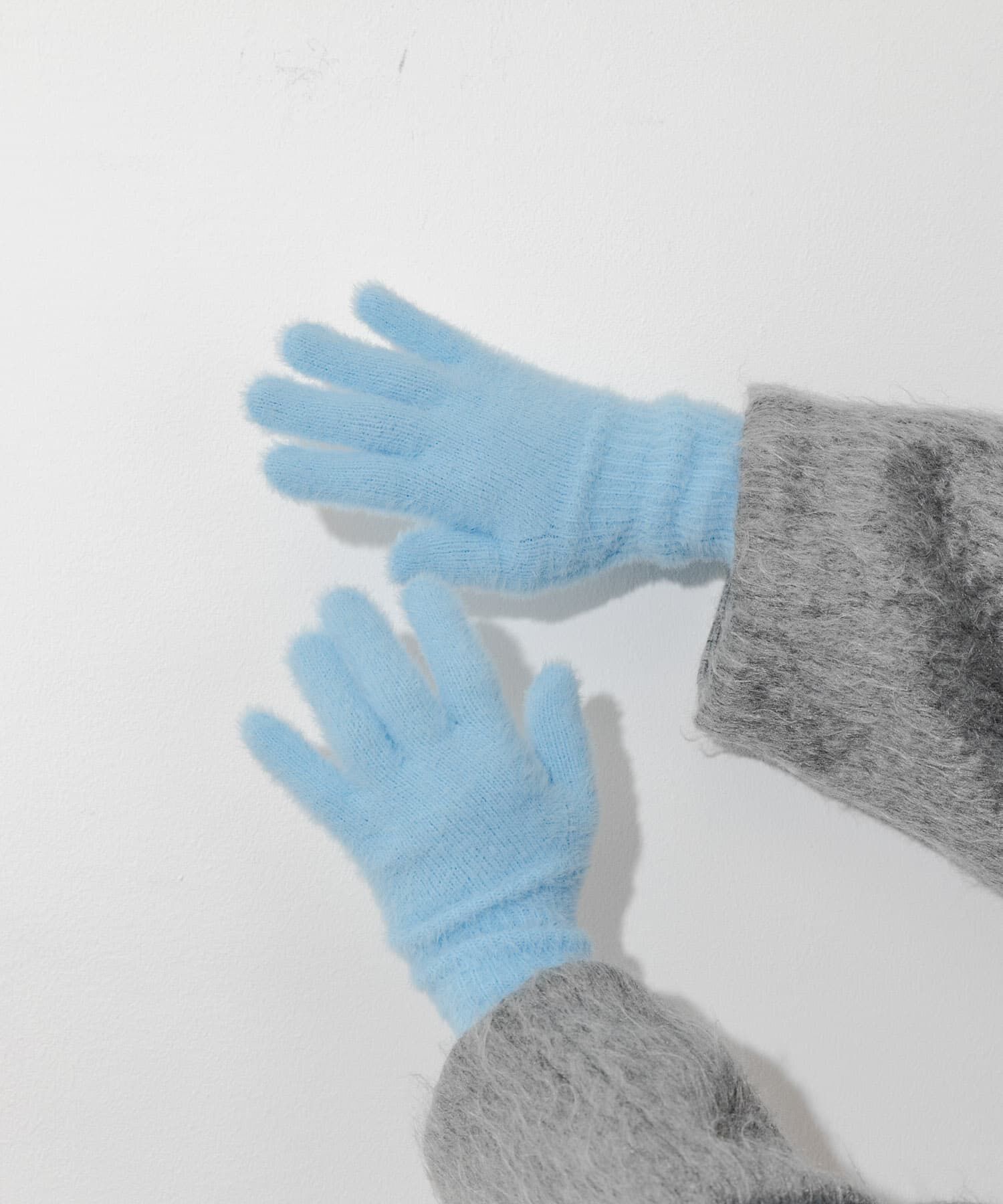 SMELLY「シャギーニットロンググローブ」|手袋|