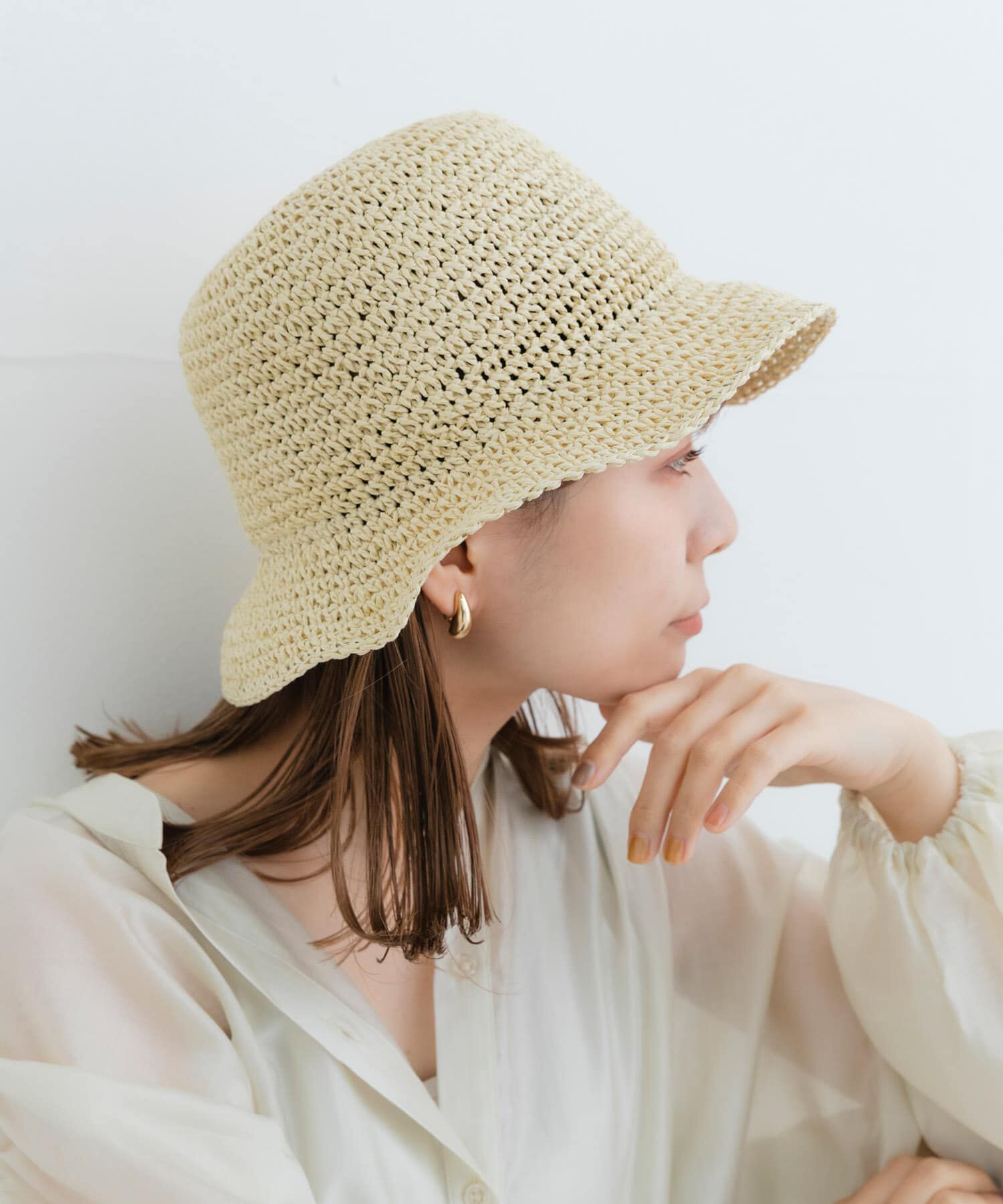 SMELLY「ムジペーパーチューリップハット」|ハット|