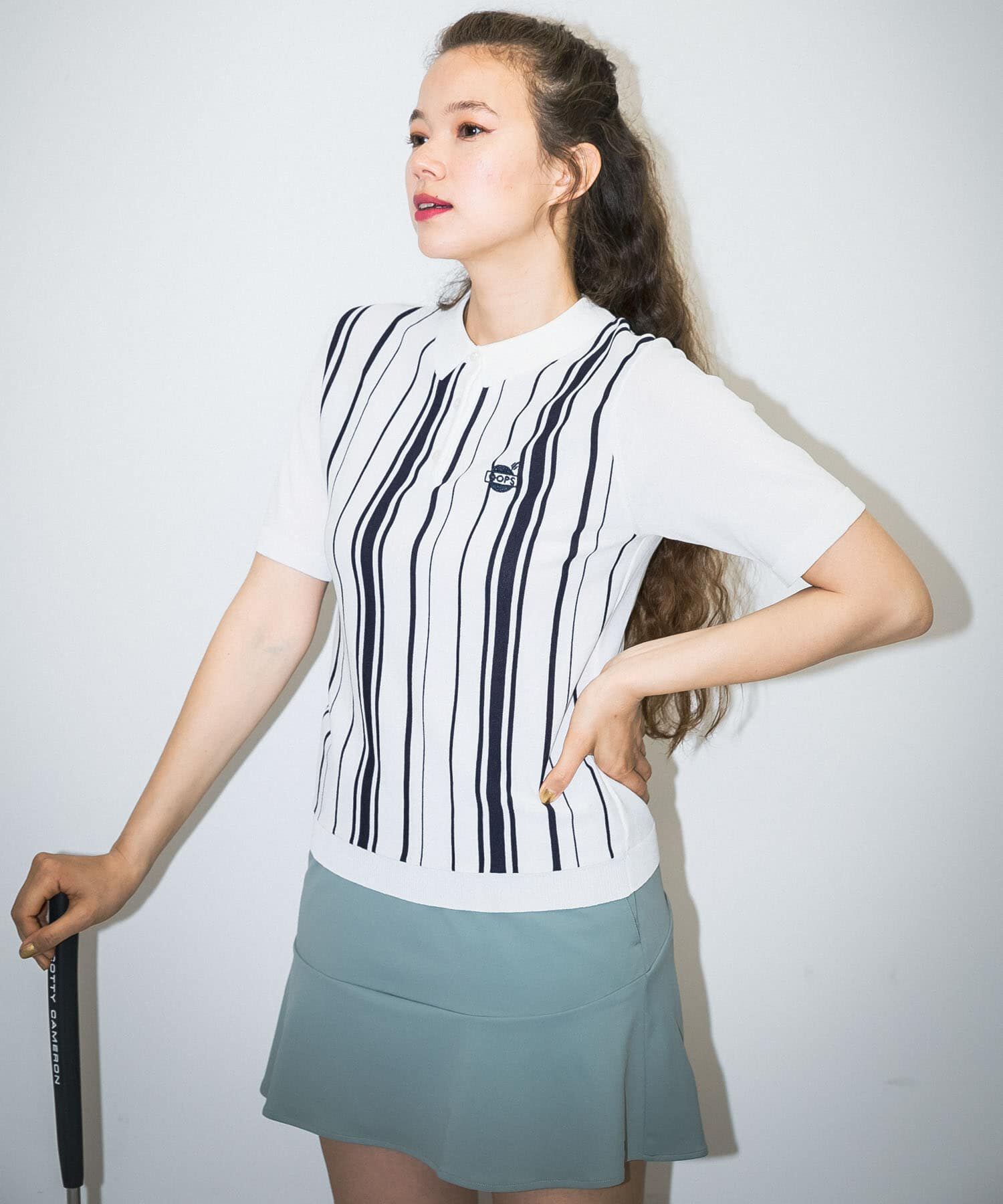 Sonny Label 「OOPS　ストライプ半袖ポロシャツ」|ポロシャツ|