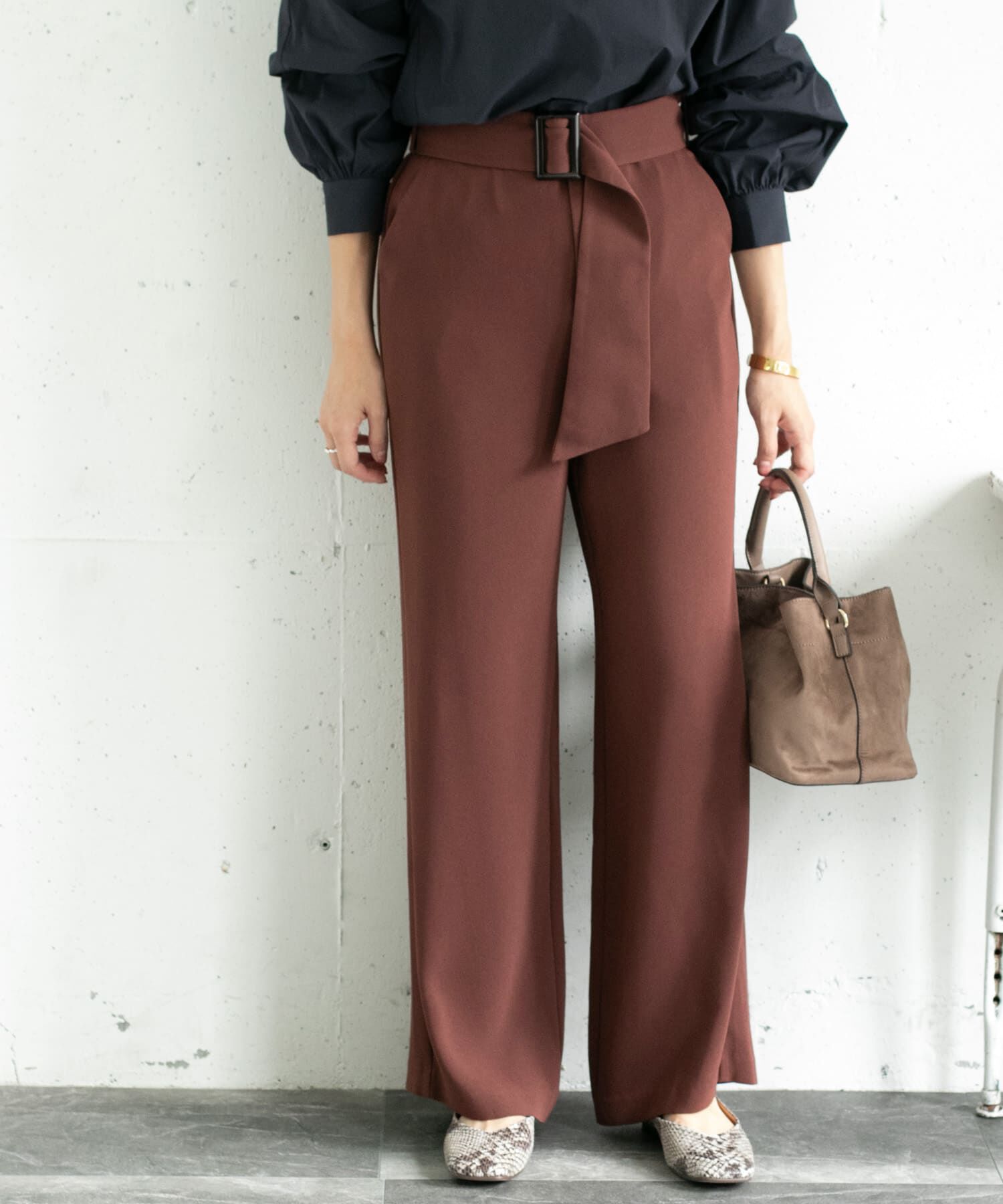 URBAN RESEARCH ROSSO「ベルト付きセミワイドパンツ&there4;」|その他|