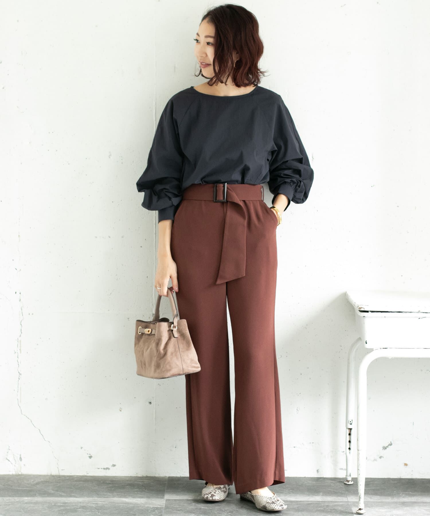 URBAN RESEARCH ROSSO「ベルト付きセミワイドパンツ&there4;」|その他|