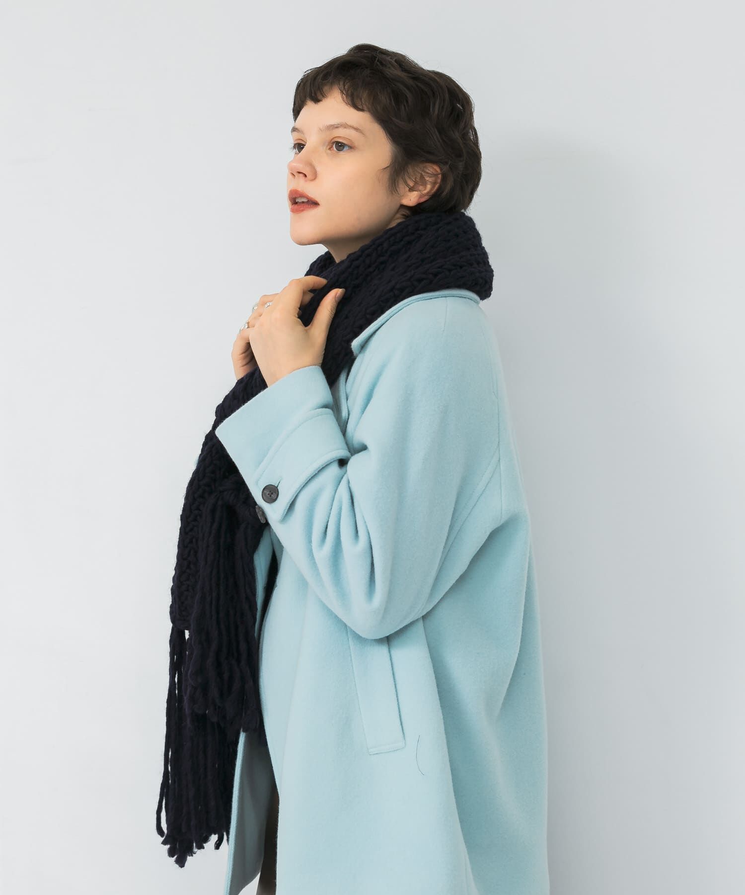 URBAN RESEARCH「Fratelli Talli　フリンジニットマフラー」|マフラー|