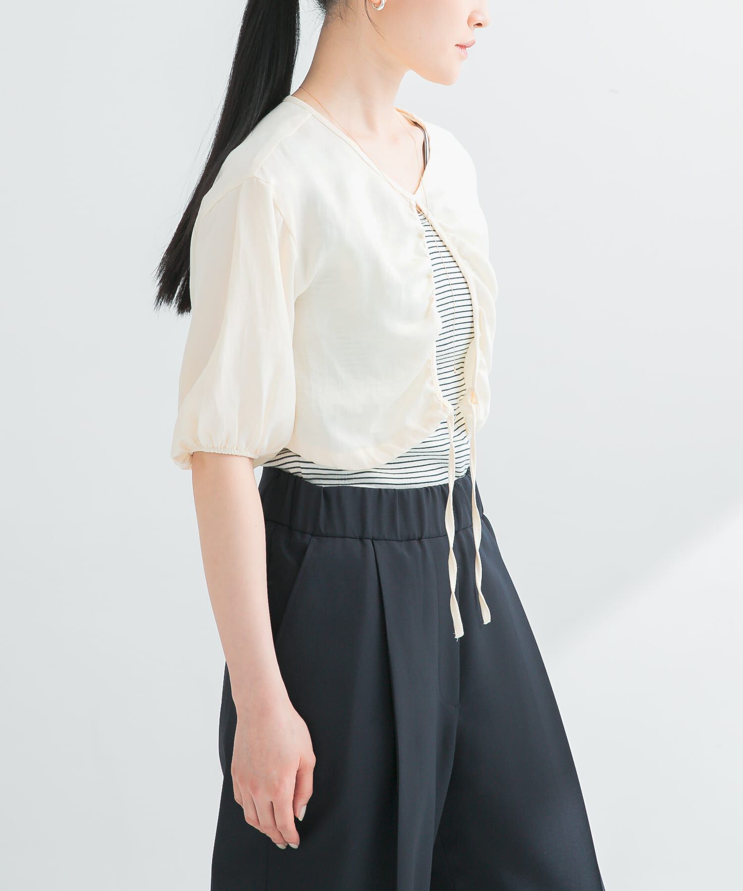 URBAN RESEARCH「RITA ROW　LUMEN TOP」|シャツ・ブラウス|