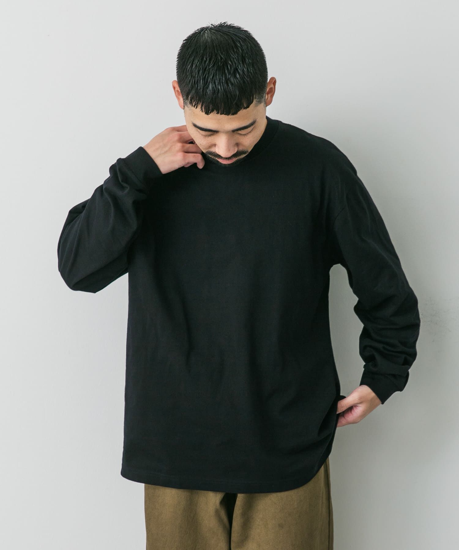 URBAN RESEARCH DOORS「『別注』HANES&times;DOORS　BEEFY-T DOORS FIT LONG-SLEEVE」|Tシャツ・カットソー|