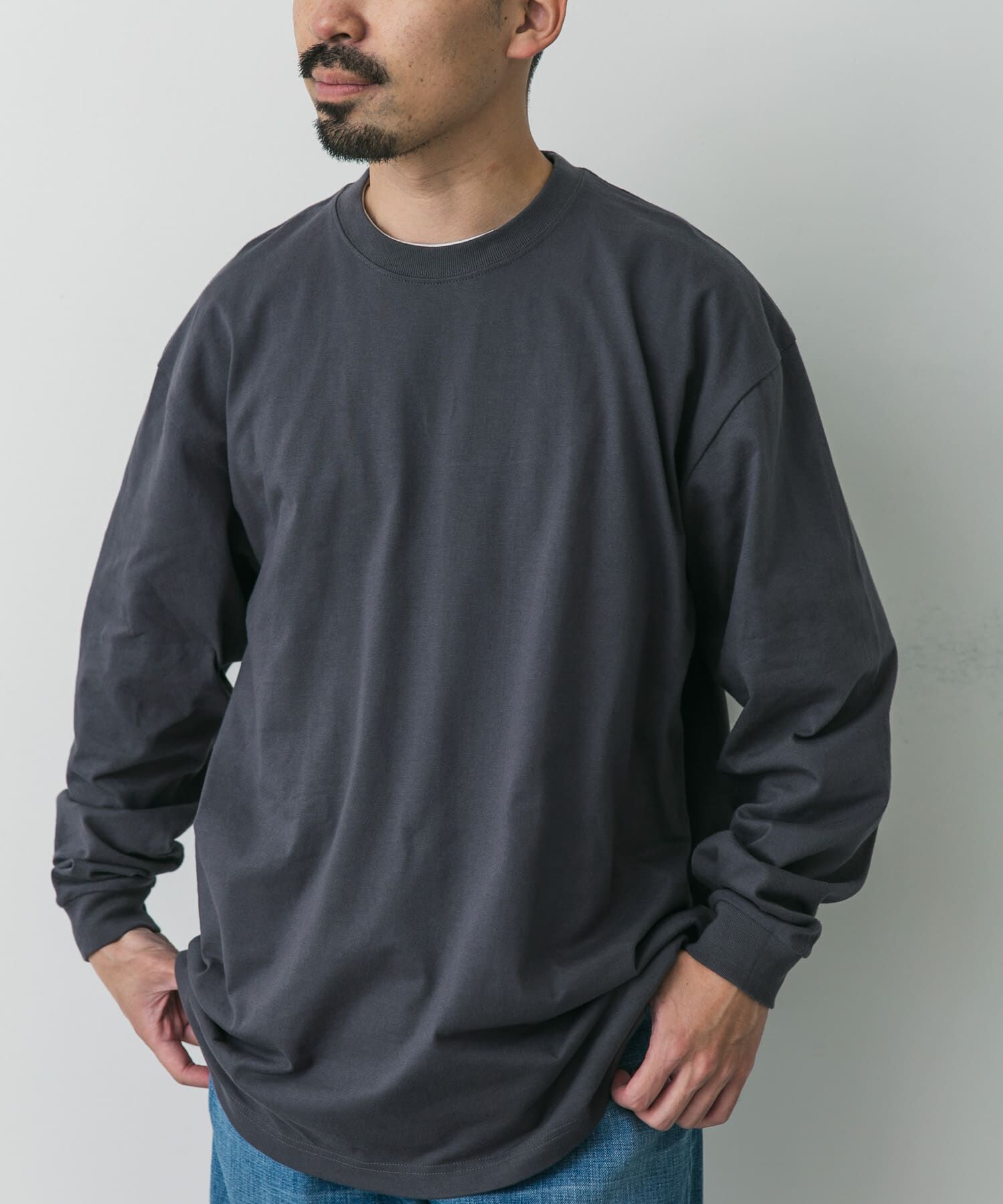 URBAN RESEARCH DOORS「『別注』HANES&times;DOORS　BEEFY-T DOORS FIT LONG-SLEEVE」|Tシャツ・カットソー|