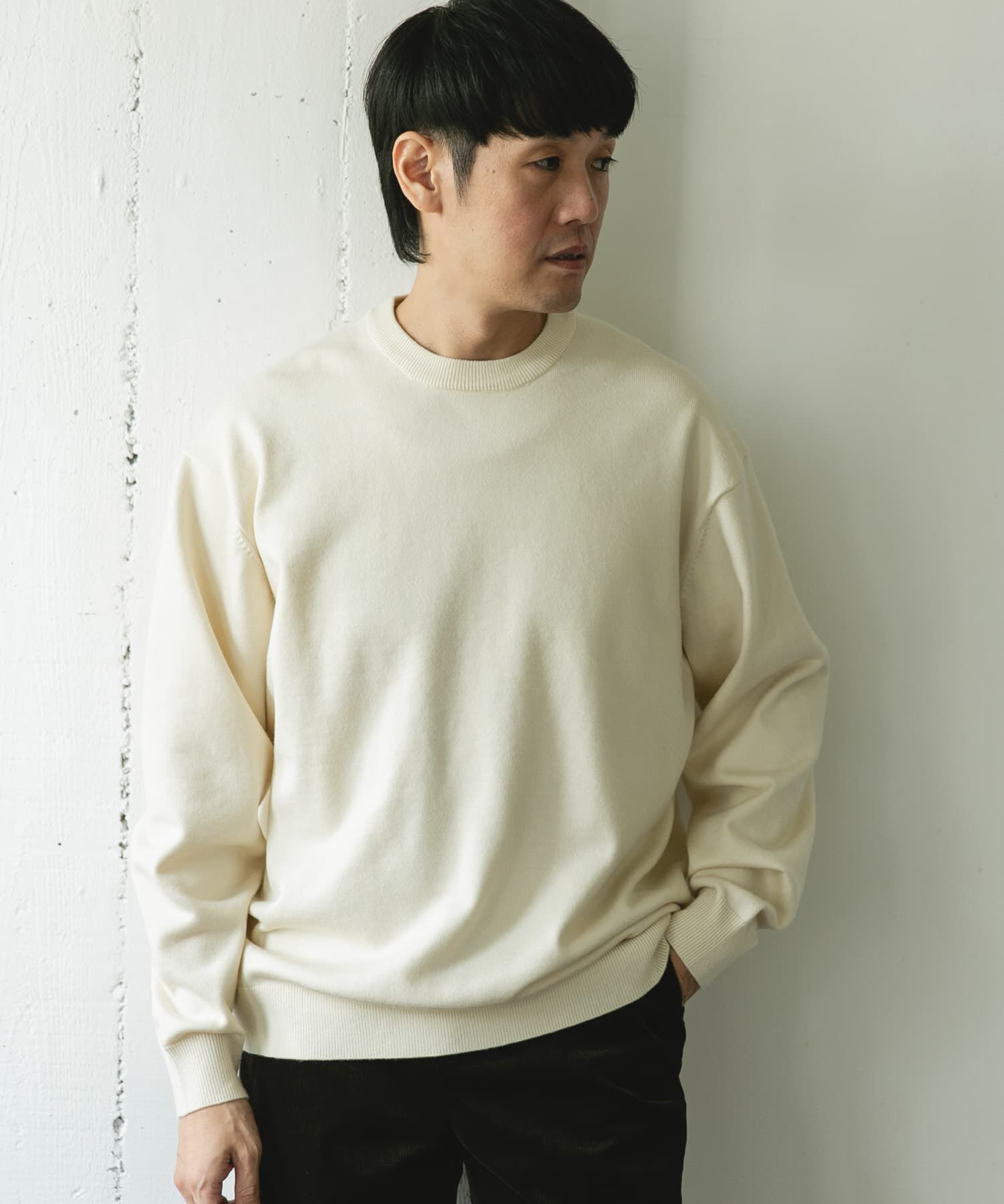 URBAN RESEARCH DOORS「『仁村紗和さん着用』『UR TECH 200日ニット』クルーネック」|ニット・セーター|