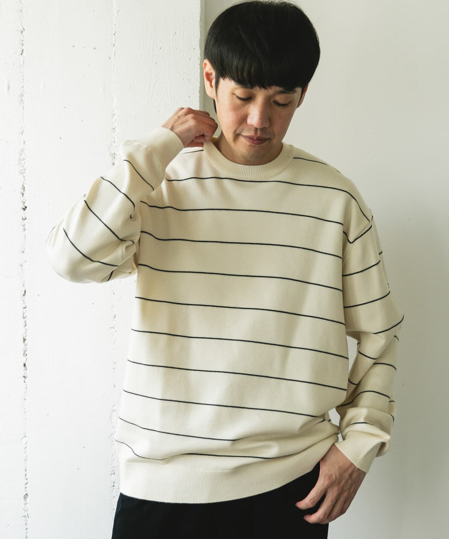 URBAN RESEARCH DOORS「『仁村紗和さん着用』『UR TECH 200日ニット』クルーネック」|ニット・セーター|