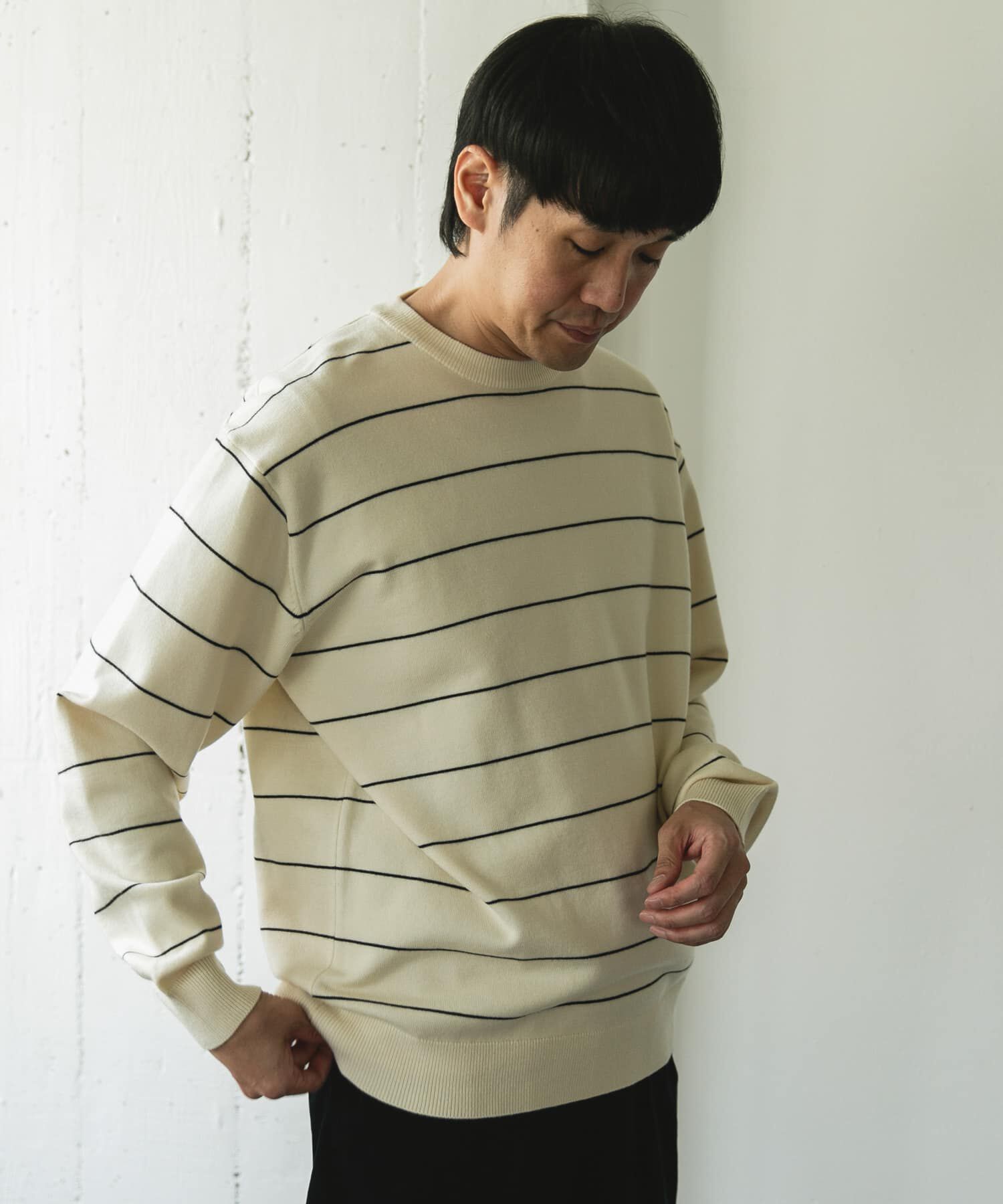 URBAN RESEARCH DOORS「『仁村紗和さん着用』『UR TECH 200日ニット』クルーネック」|ニット・セーター|