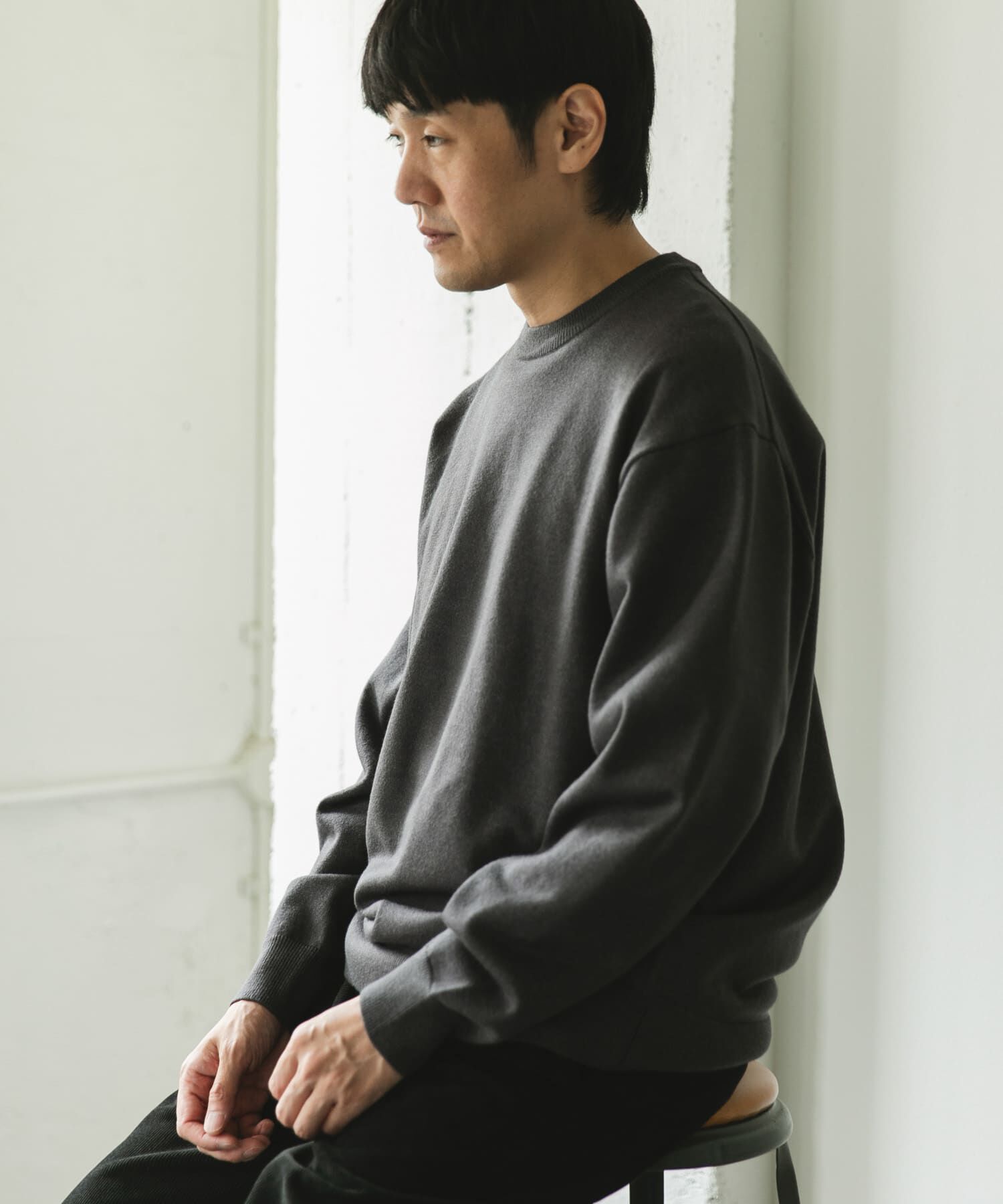 URBAN RESEARCH DOORS「『仁村紗和さん着用』『UR TECH 200日ニット』クルーネック」|ニット・セーター|