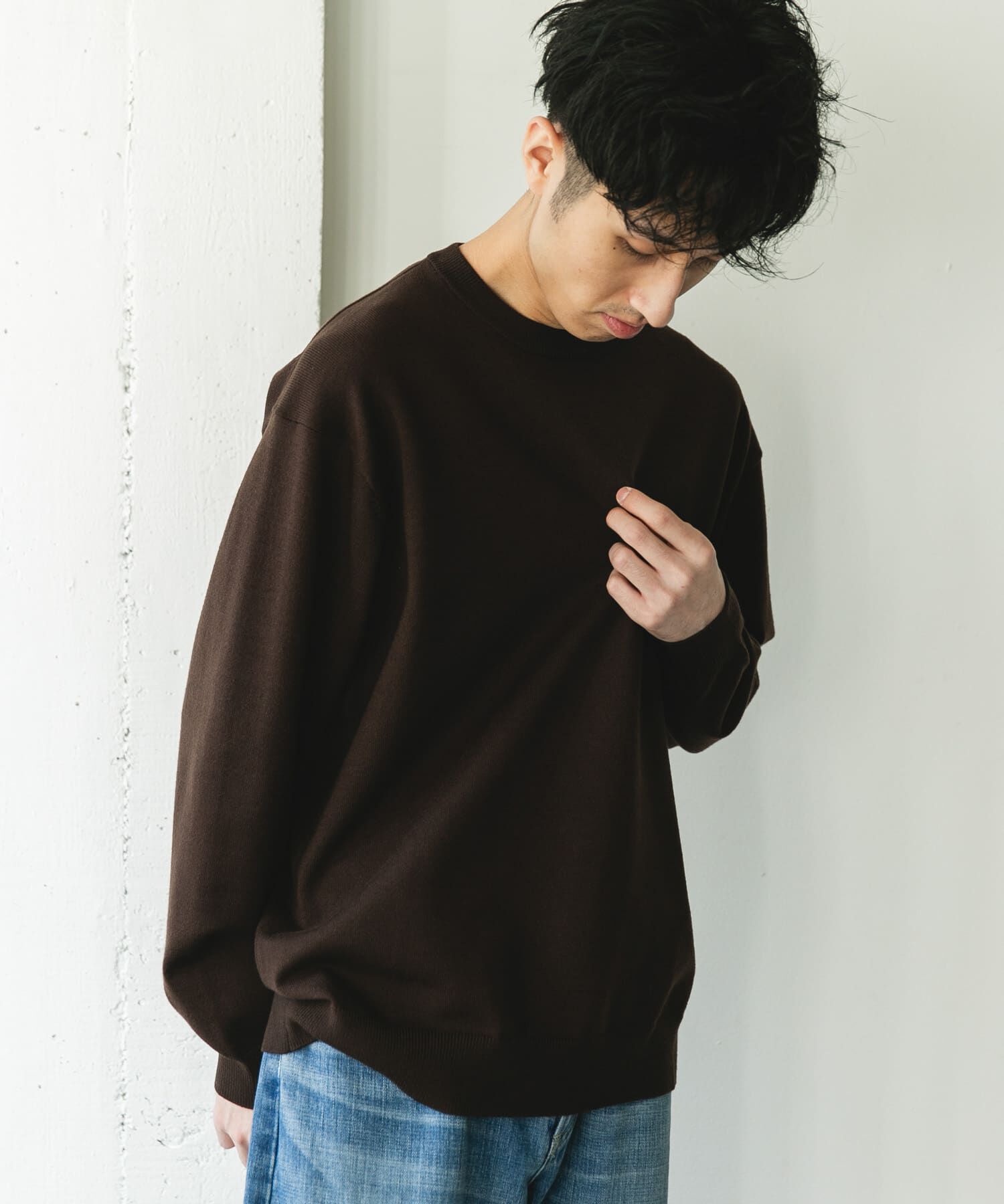 URBAN RESEARCH DOORS「『仁村紗和さん着用』『UR TECH 200日ニット』クルーネック」|ニット・セーター|