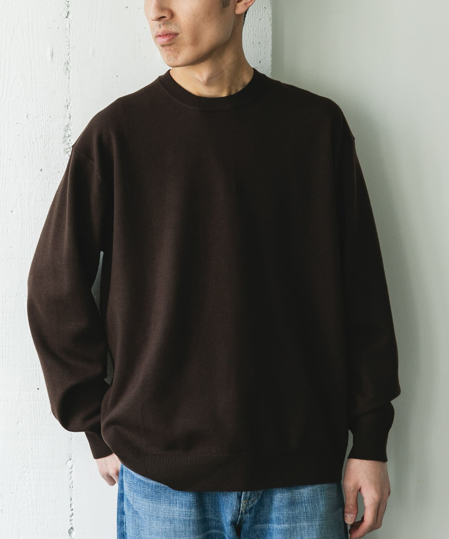 URBAN RESEARCH DOORS「『仁村紗和さん着用』『UR TECH 200日ニット』クルーネック」|ニット・セーター|