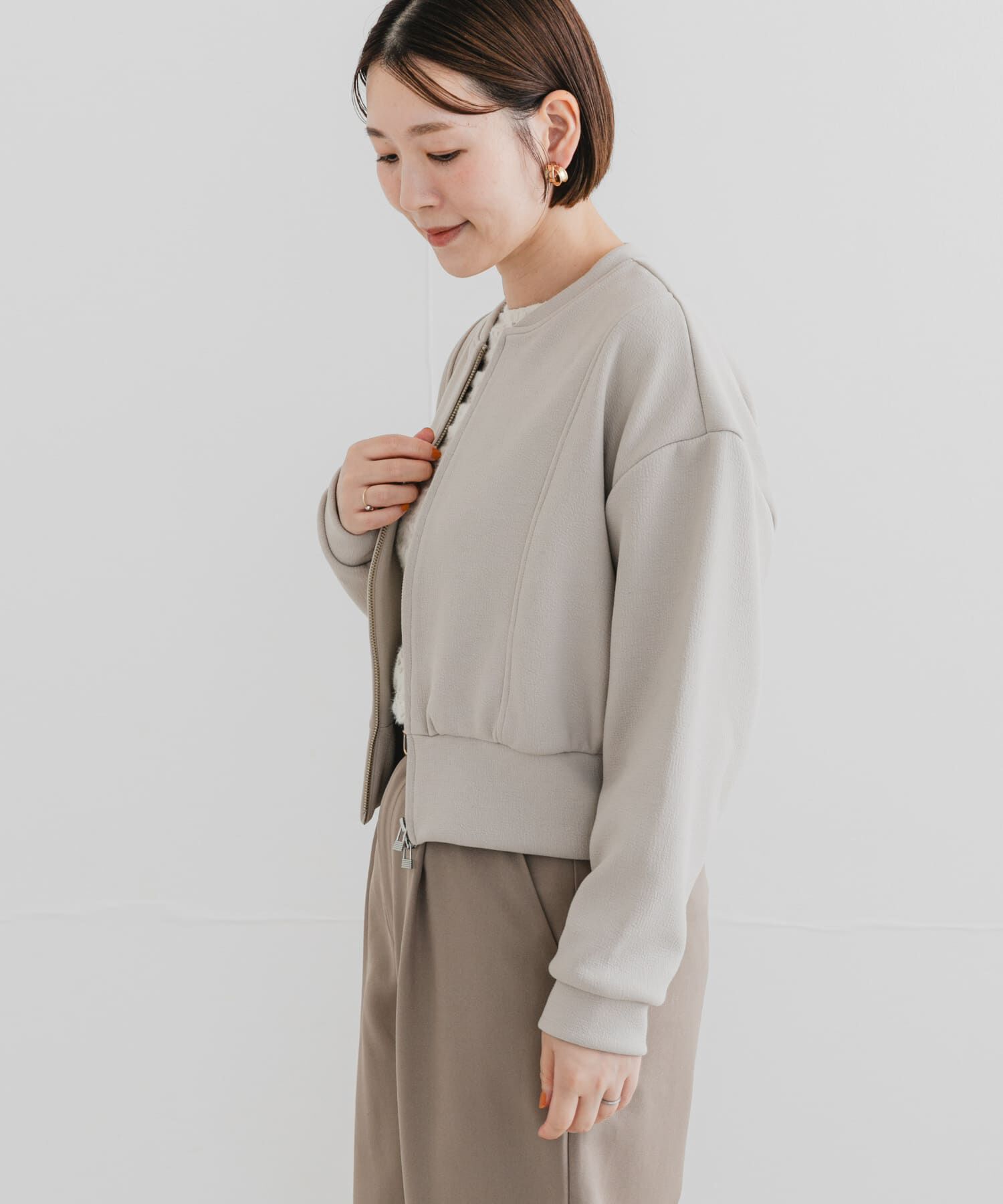 URBAN RESEARCH ROSSO「F by ROSSO　ダブルフェイスカットブルゾン」|ブルゾン・スタジャン|