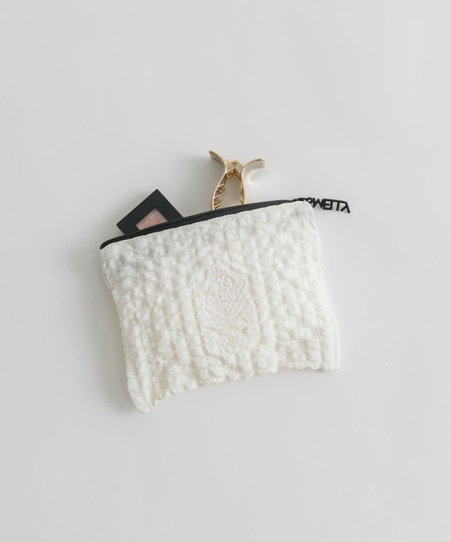SMELLY「MELLYポーチS」|ポーチ|ホワイト