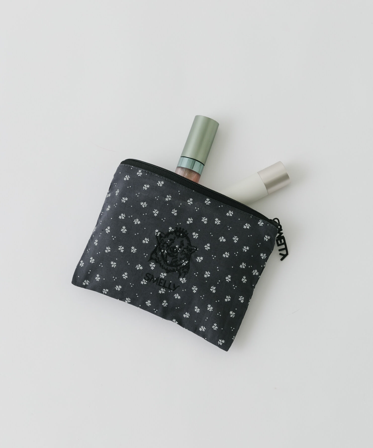 SMELLY「MELLYポーチS」|ポーチ|チャコールグレー