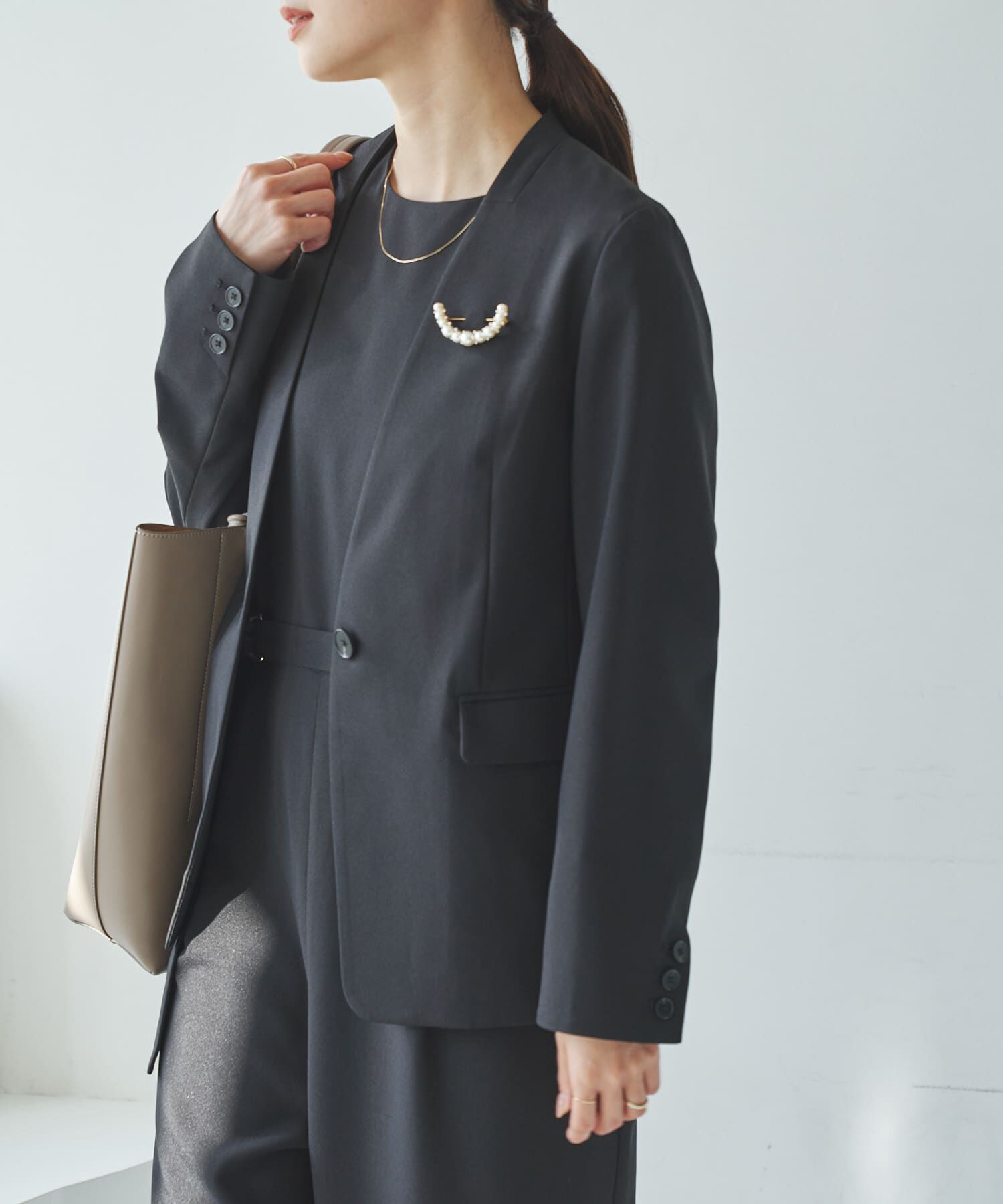 URBAN RESEARCH「『セットアップ対応』ノーカラージャケット」|ノーカラージャケット|