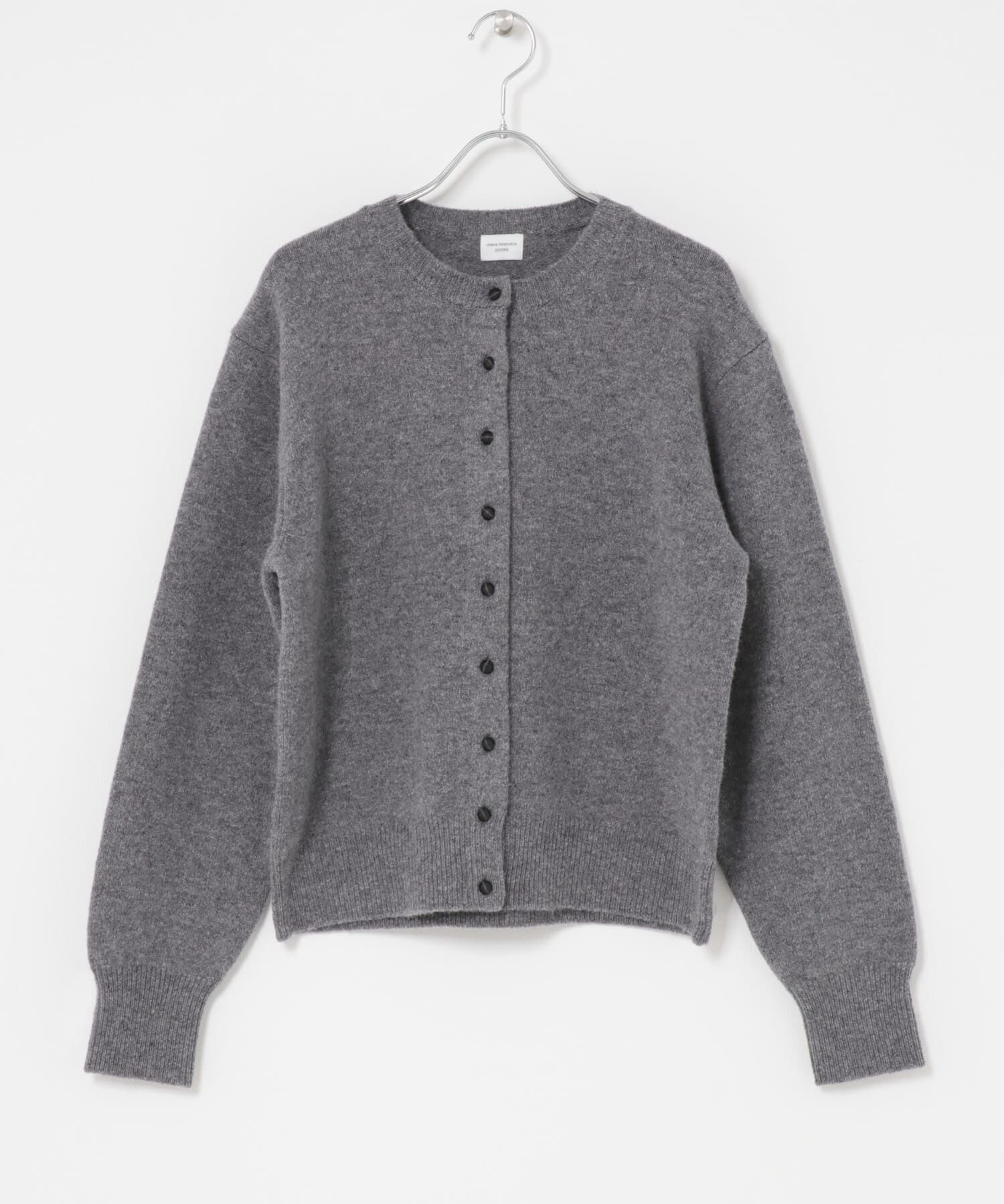 URBAN RESEARCH DOORS「ウールサテン釦コンパクトカーディガン」|カーディガン|