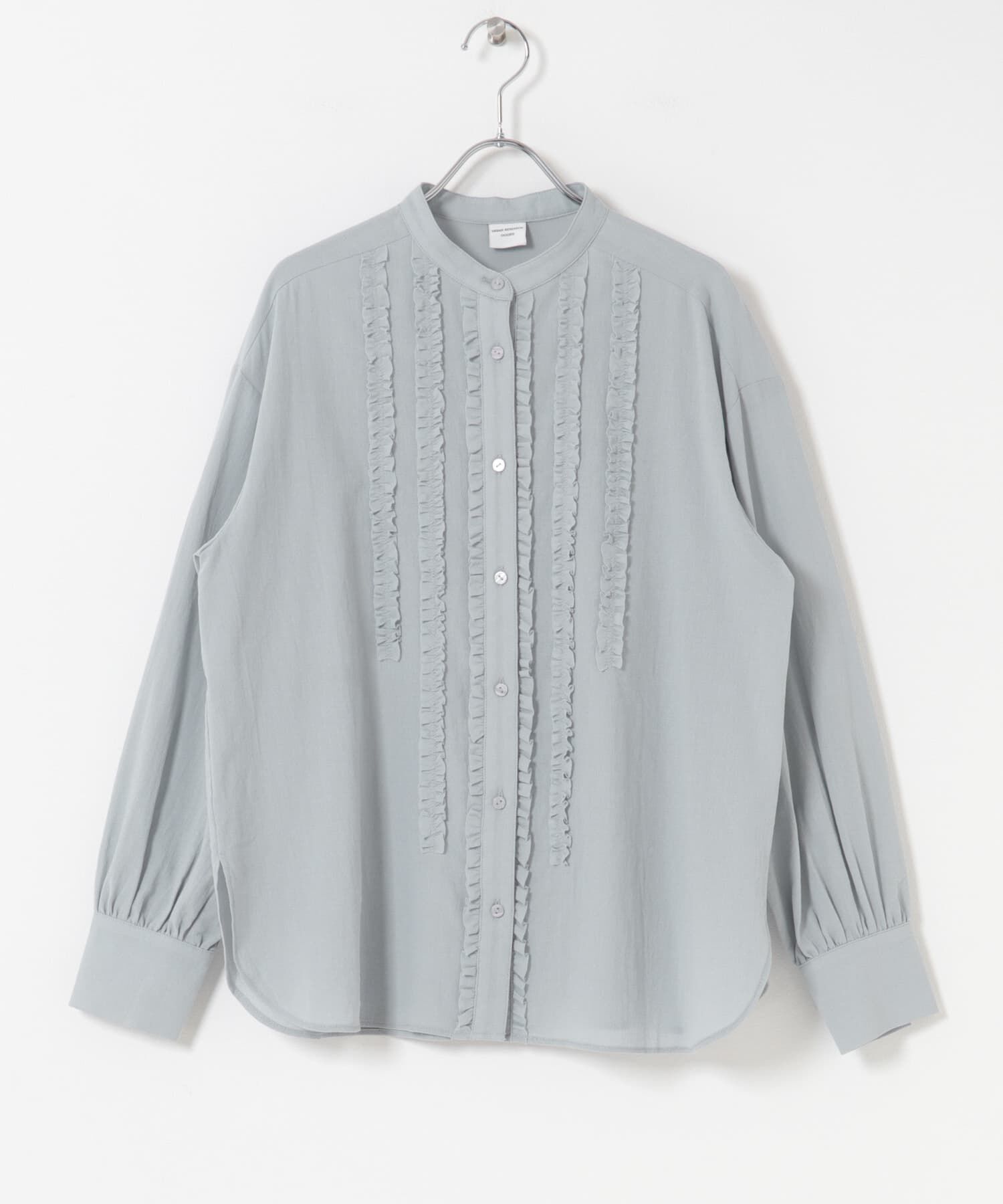 URBAN RESEARCH DOORS「フロントフリルスタンドカラーブラウス」|シャツ・ブラウス|