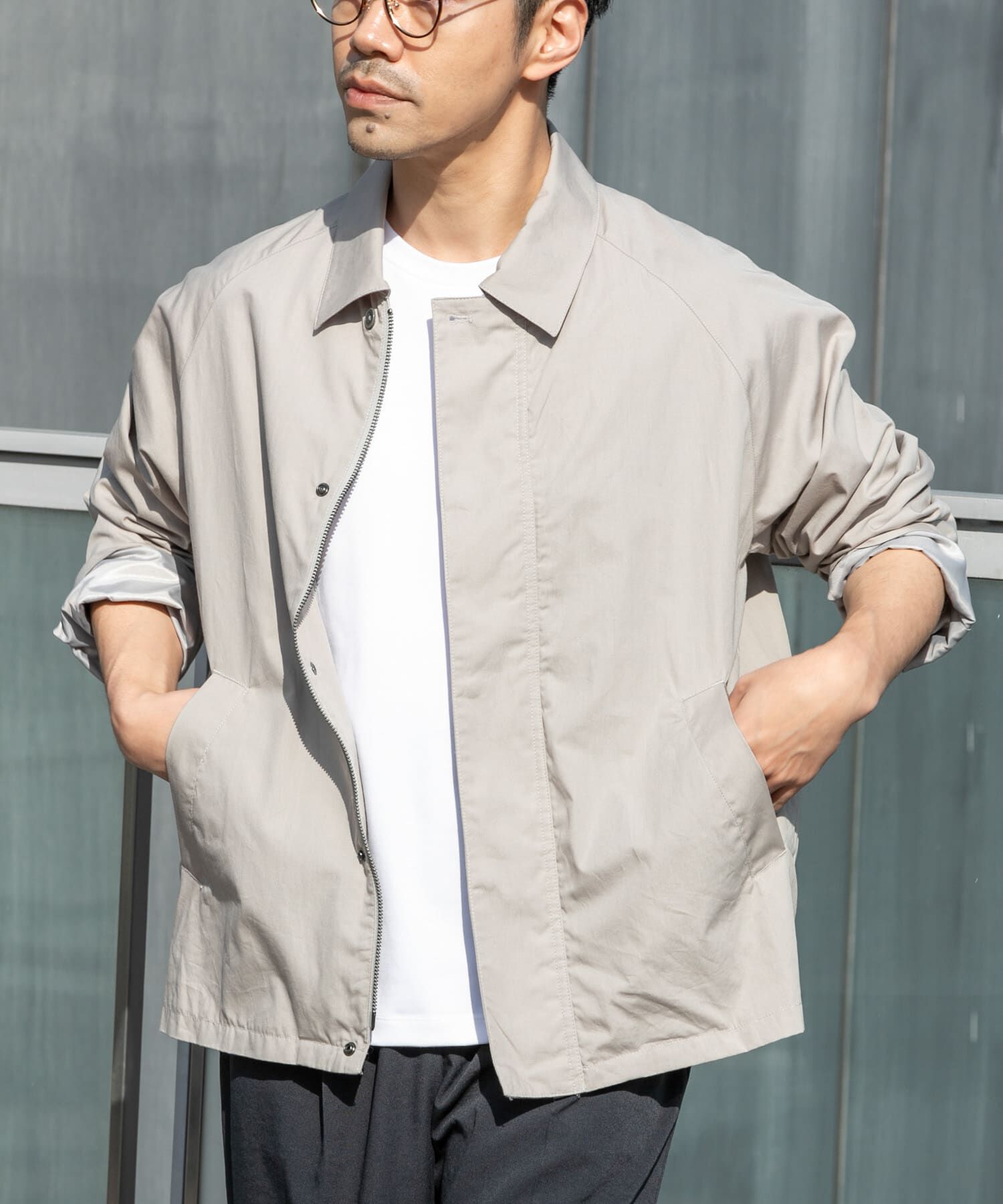 URBAN RESEARCH ROSSO「『撥水』タイプライターブルゾン」|ブルゾン・スタジャン|