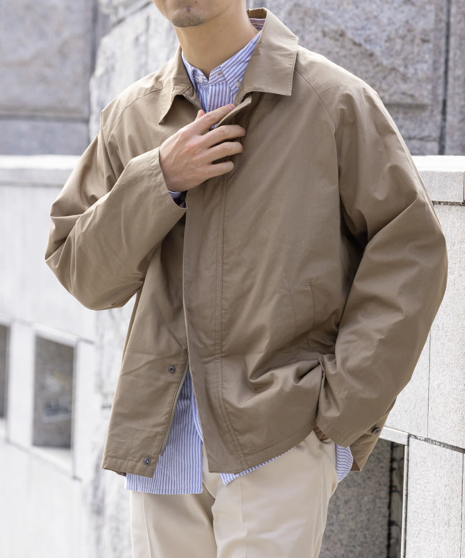 URBAN RESEARCH ROSSO「『撥水』タイプライターブルゾン」|ブルゾン・スタジャン|