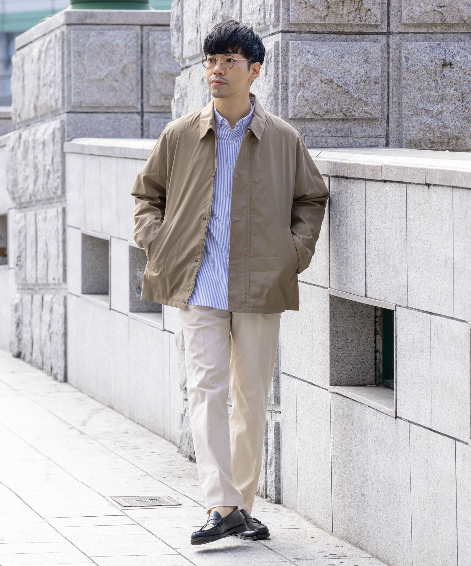 URBAN RESEARCH ROSSO「『撥水』タイプライターブルゾン」|ブルゾン・スタジャン|