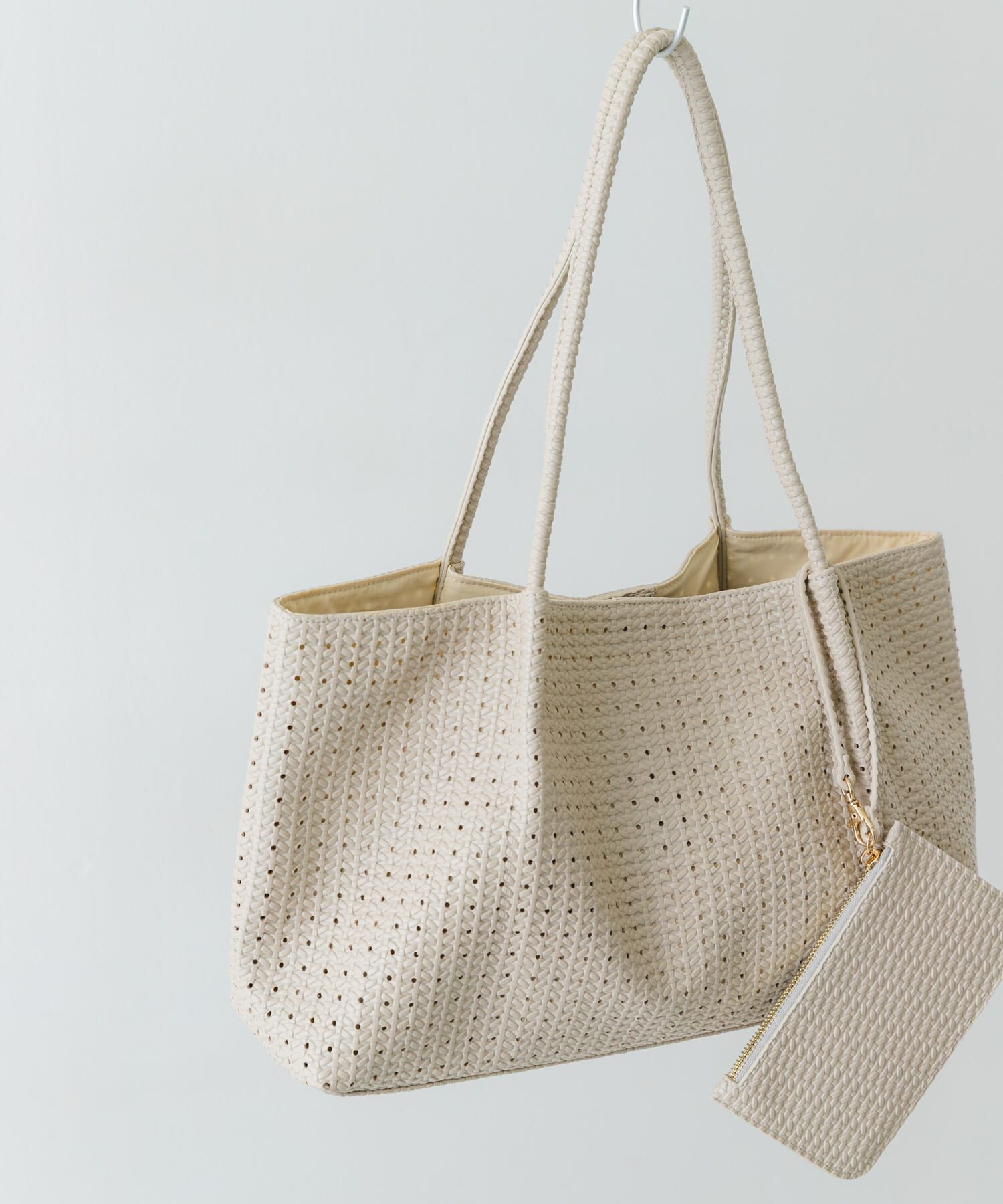 RODE SKO「ポーチ付パンチングラージトートバッグ」|トートバッグ|