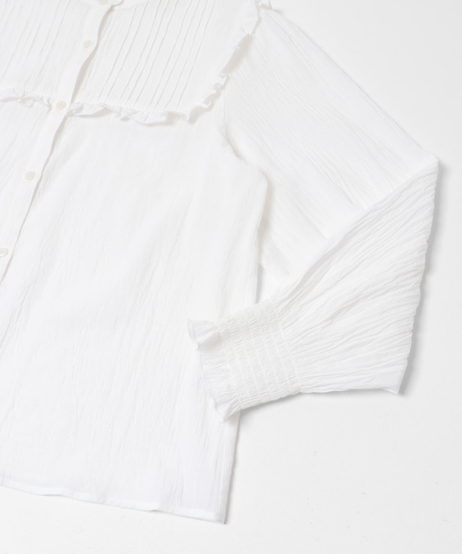 Sonny Label 「『WEB限定』スタンドカラーピンタックフリルシャツ」|シャツ・ブラウス|