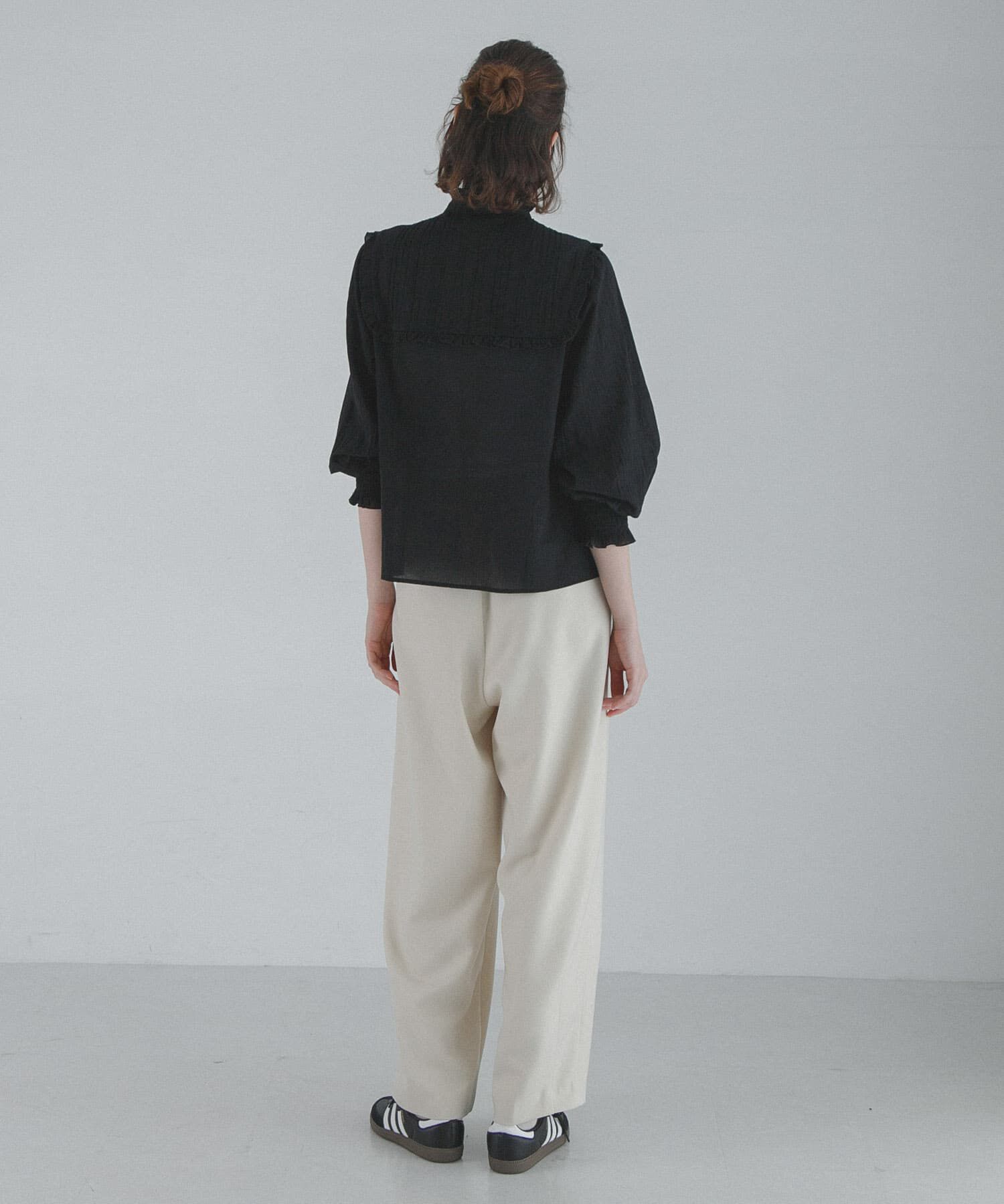 Sonny Label 「『WEB限定』スタンドカラーピンタックフリルシャツ」|シャツ・ブラウス|