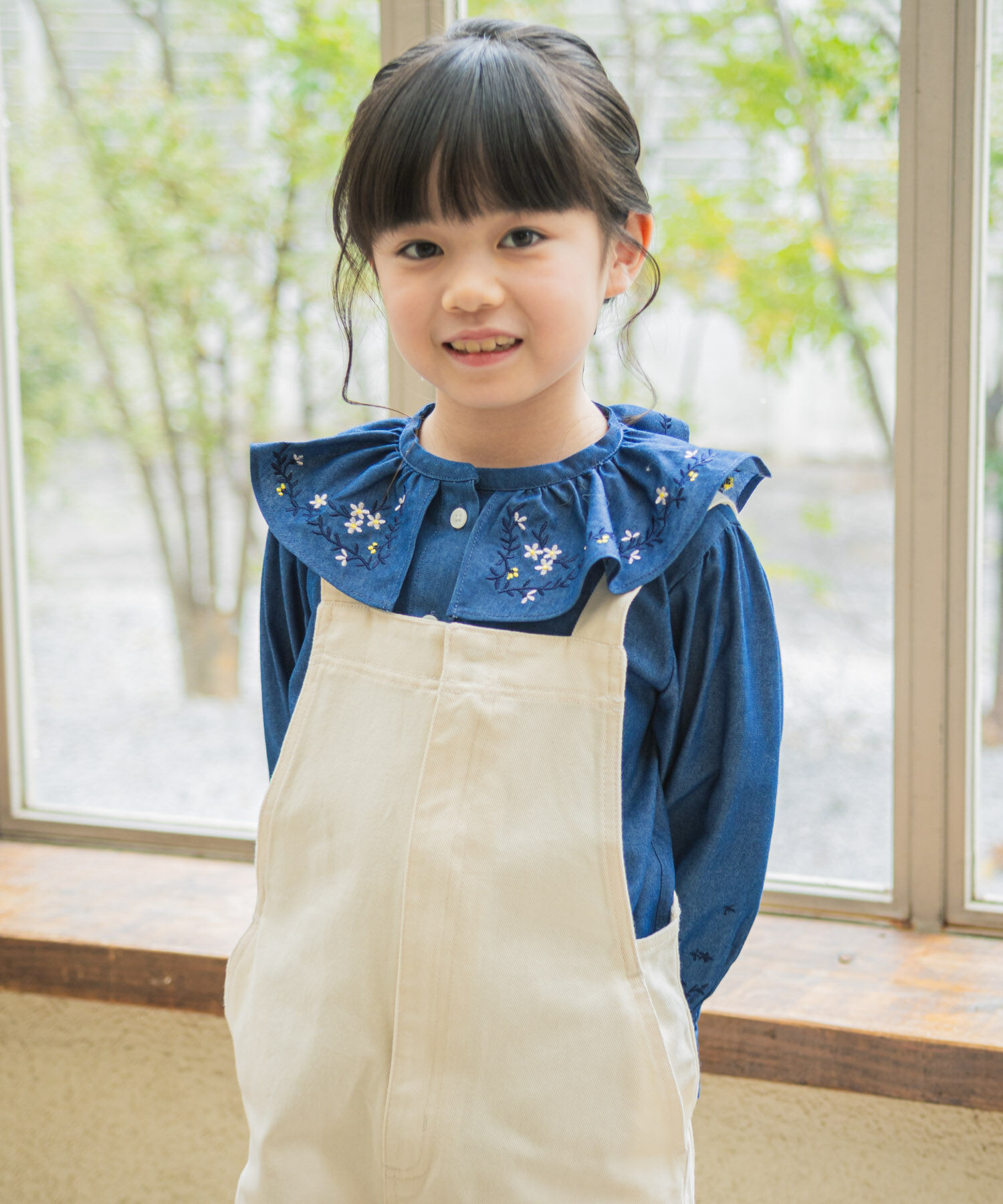 URBAN RESEARCH DOORS「『150サイズあり』フリルカラー刺繍ブラウス(KIDS)」|その他|