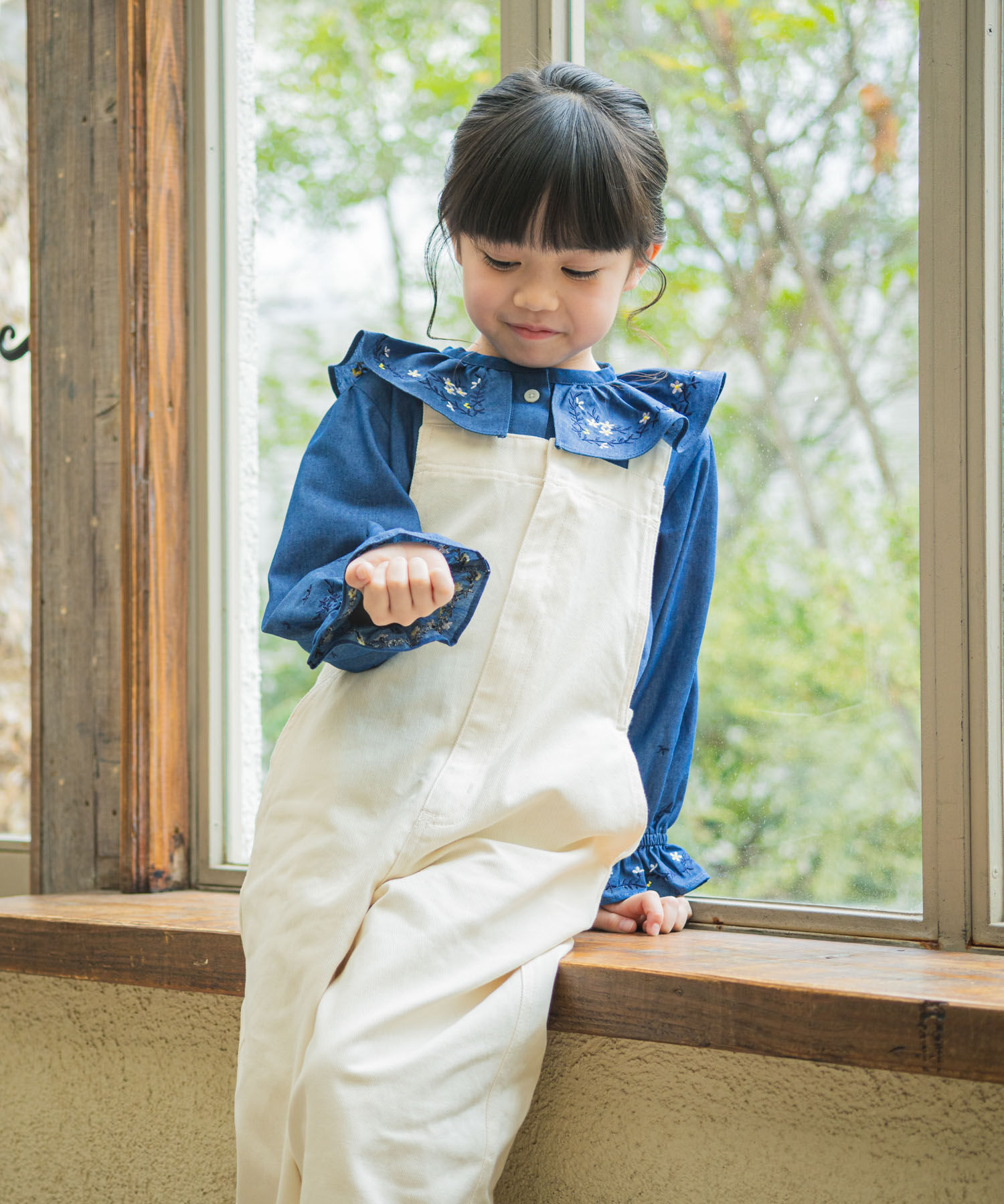 URBAN RESEARCH DOORS「『150サイズあり』フリルカラー刺繍ブラウス(KIDS)」|その他|