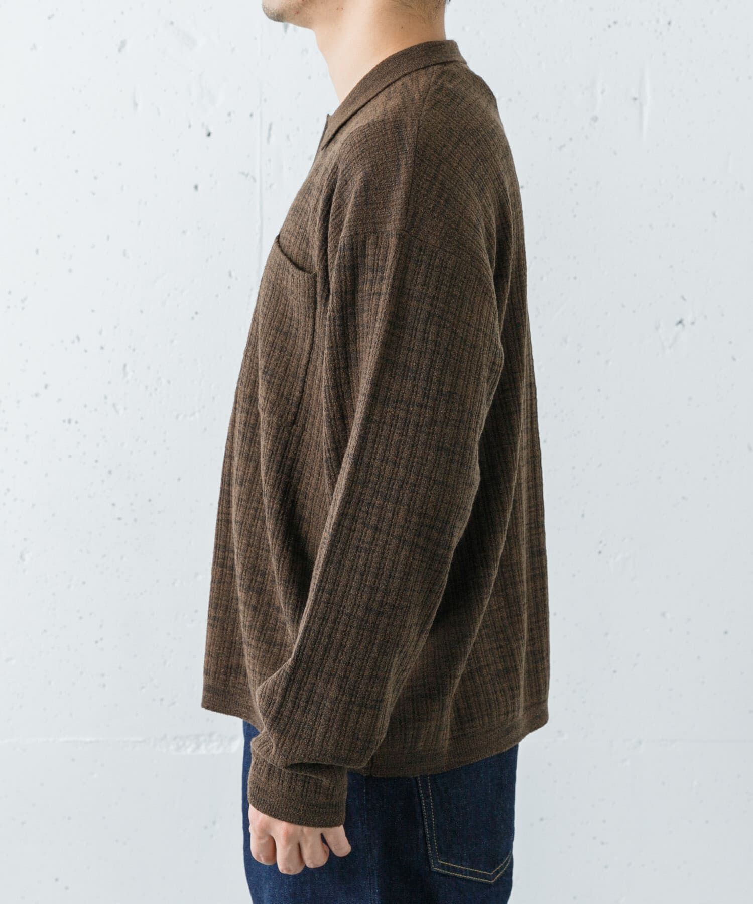 URBAN RESEARCH「crepuscule　Crepe Knit Shirts」|シャツ・ブラウス|