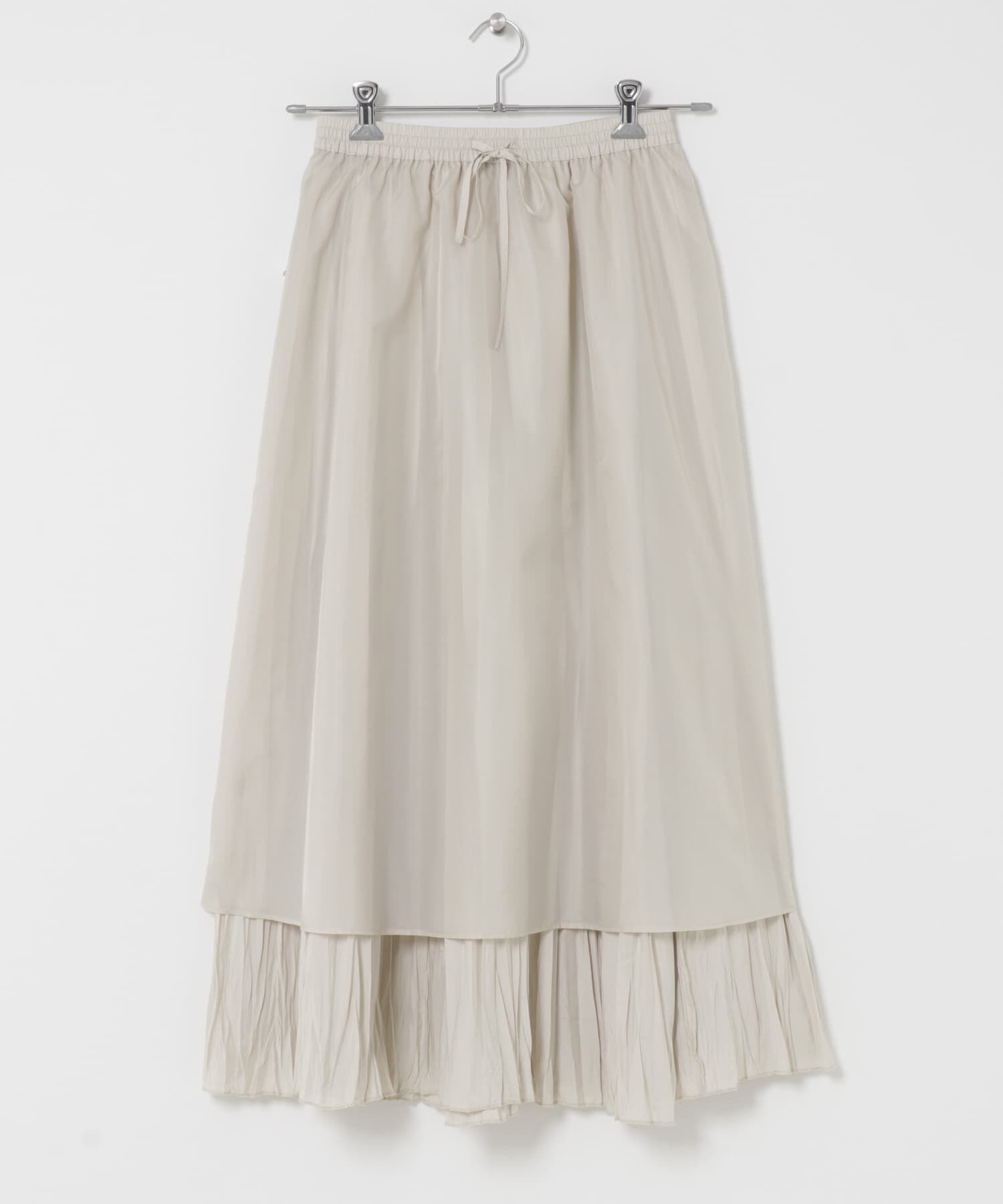 URBAN RESEARCH DOORS「タフタランダムプリーツスカート」|スカート|