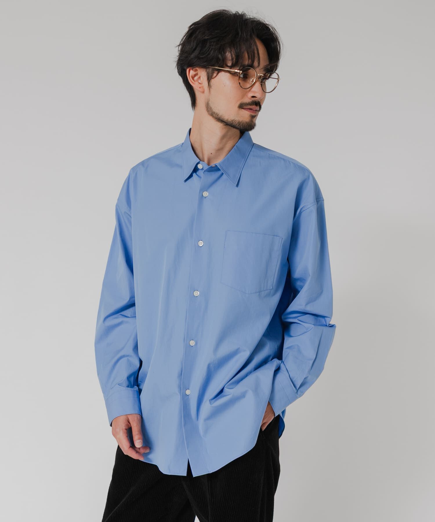 URBAN RESEARCH「THOMAS MASON OVER SHIRTS」|シャツ・ブラウス|ロイヤルブルー