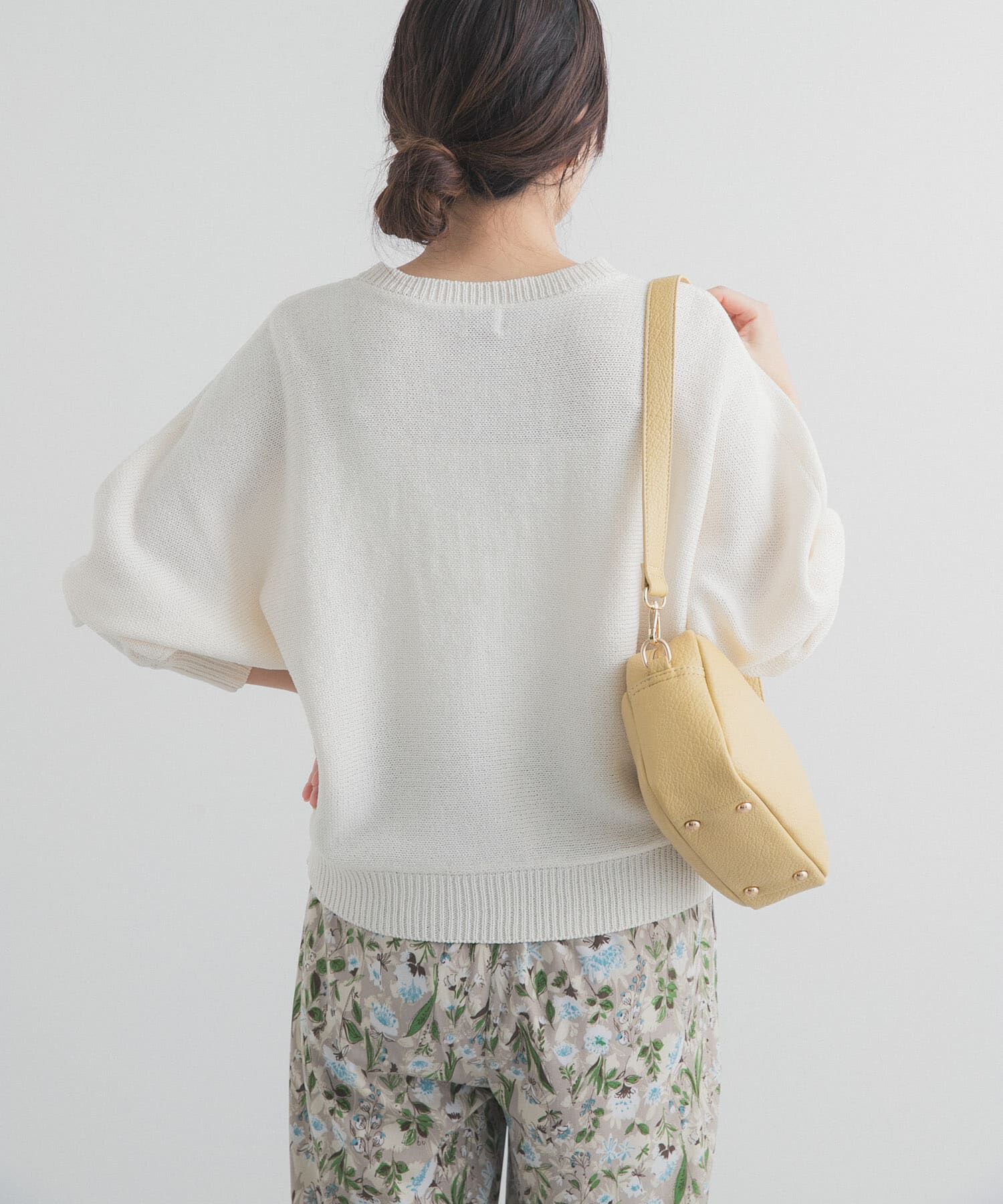 URBAN RESEARCH DOORS「リネン混スラブドルマンニット」|ニット・セーター|