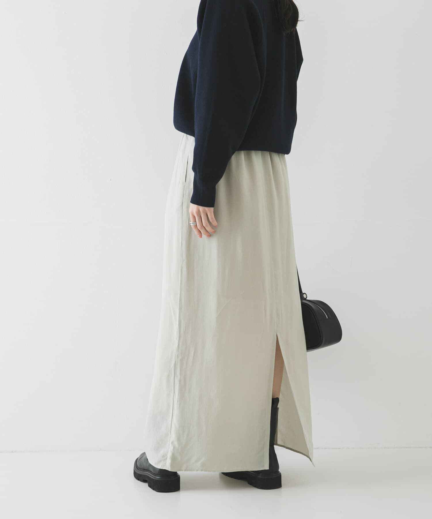 URBAN RESEARCH「キュプラギャザーIラインスカート」|スカート|