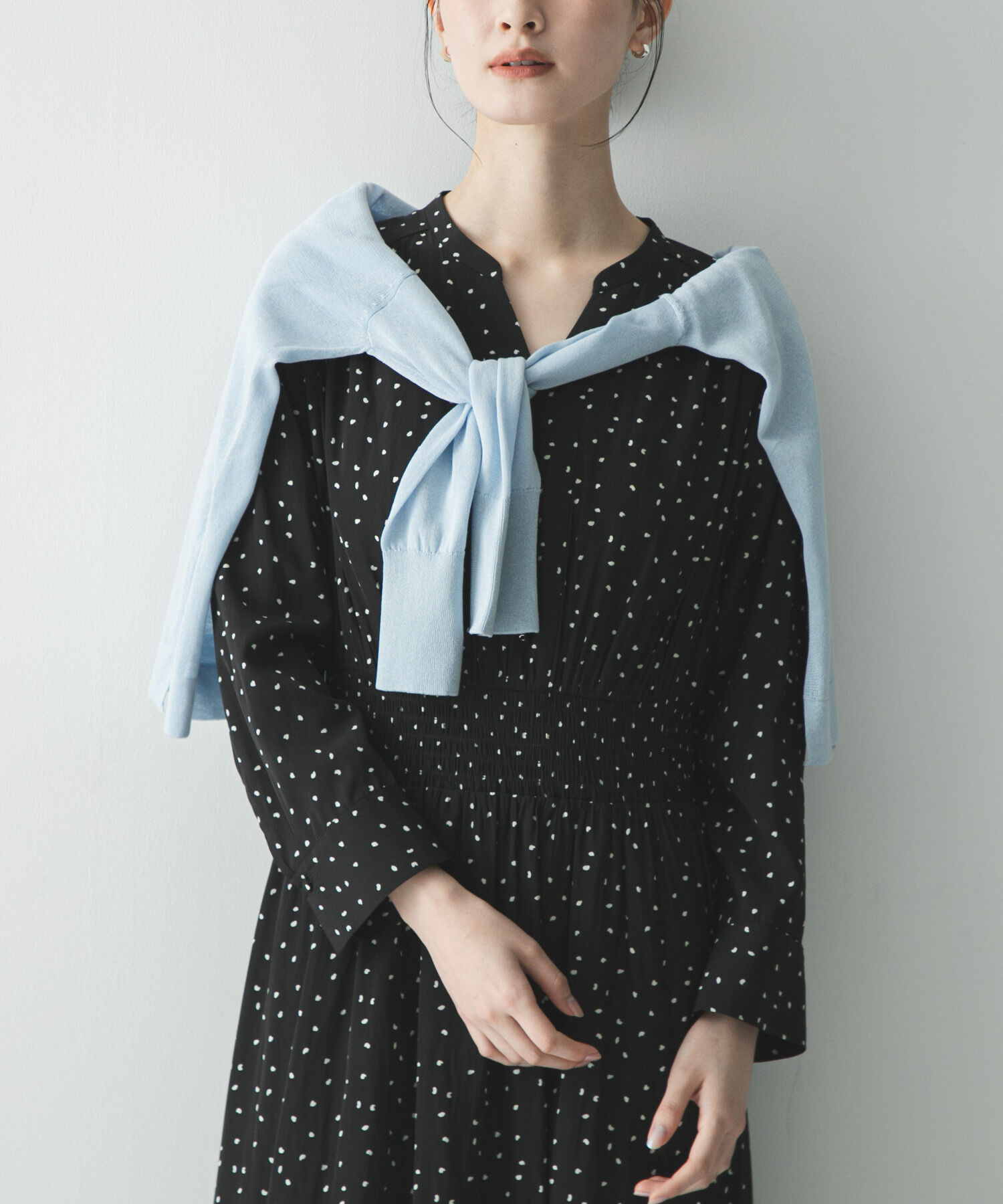 URBAN RESEARCH「ウエストシャーリングドットワンピース」|ワンピース|