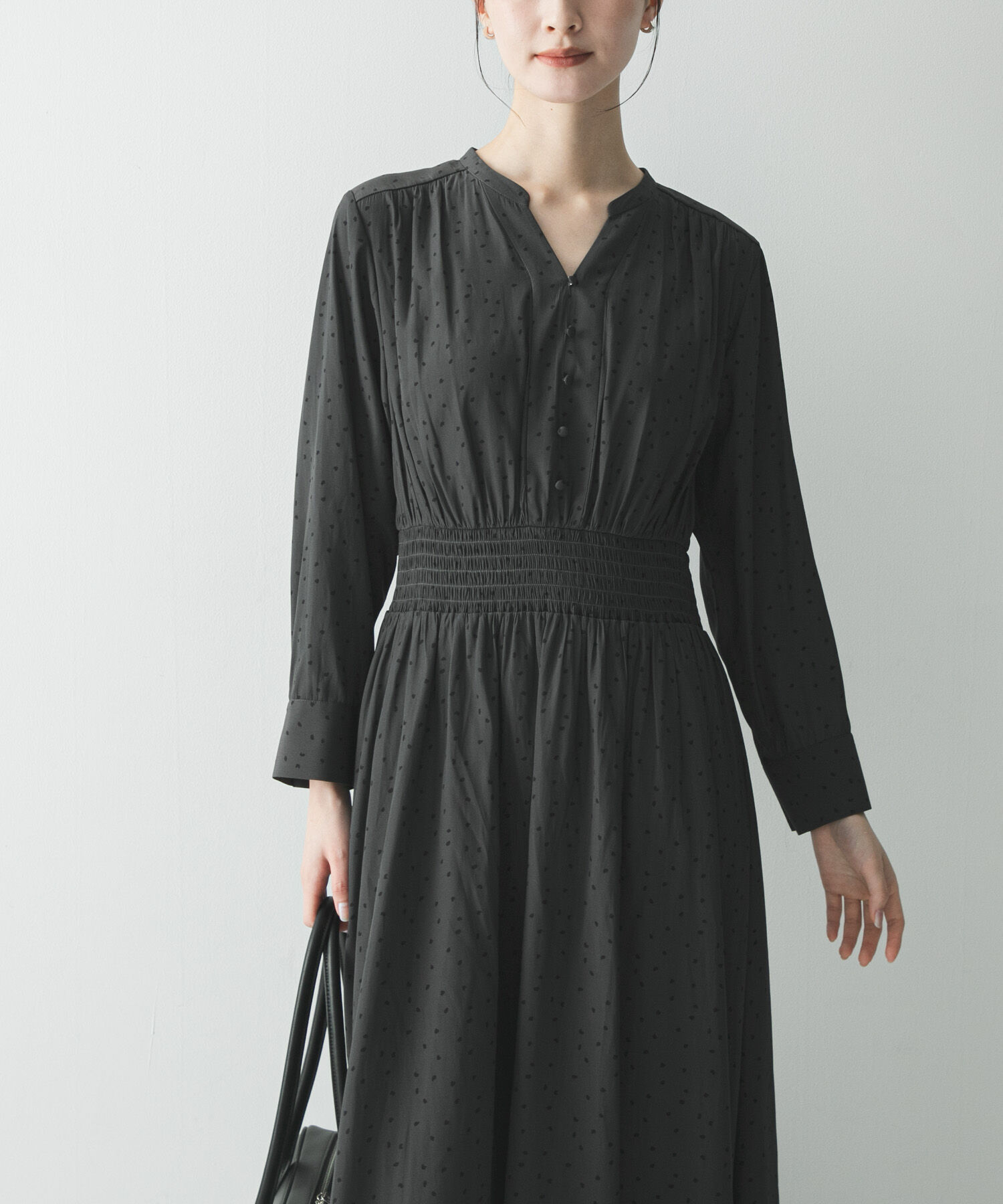 URBAN RESEARCH「ウエストシャーリングドットワンピース」|ワンピース|