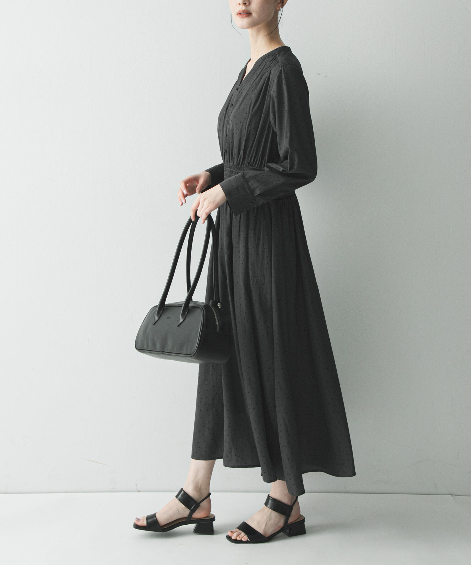 URBAN RESEARCH「ウエストシャーリングドットワンピース」|ワンピース|