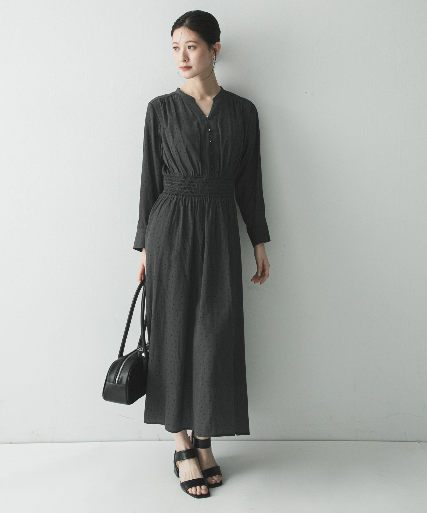 URBAN RESEARCH「ウエストシャーリングドットワンピース」|ワンピース|