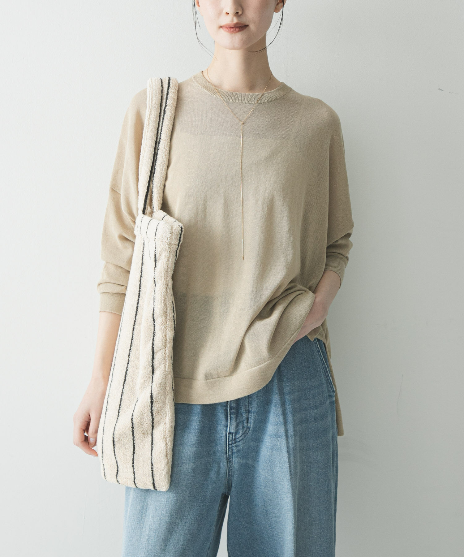 URBAN RESEARCH「UVカット加工ルーズニット」|ニット・セーター|