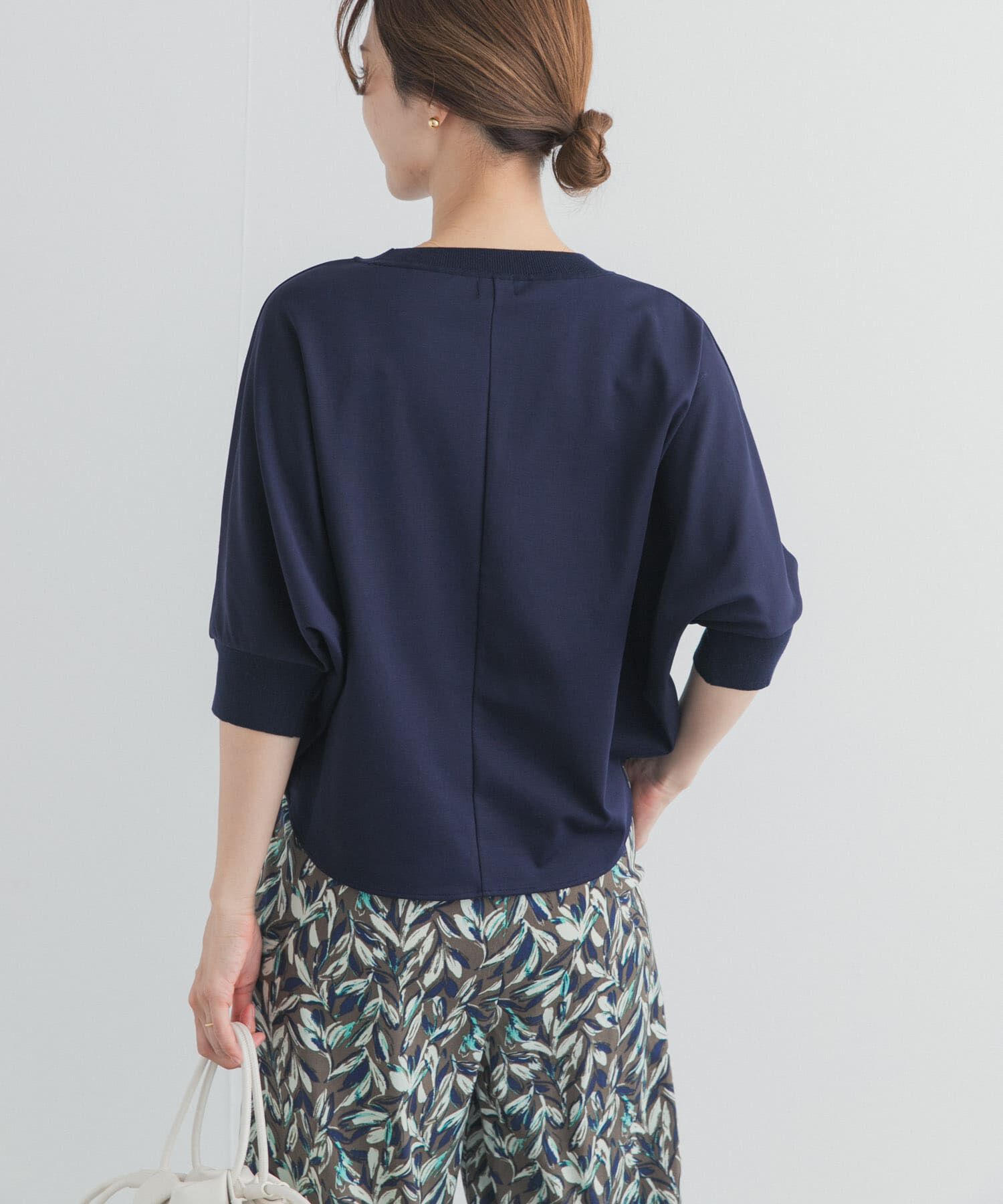 URBAN RESEARCH DOORS「ニットドッキングドルマン プルオーバー」|Tシャツ・カットソー|