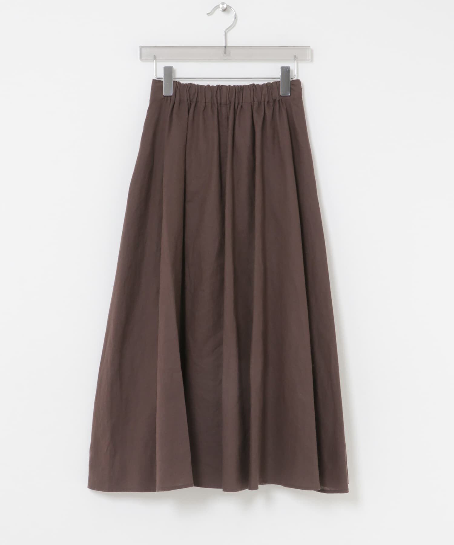 URBAN RESEARCH「リネンコットンギャザースカート」|スカート|ブラウン