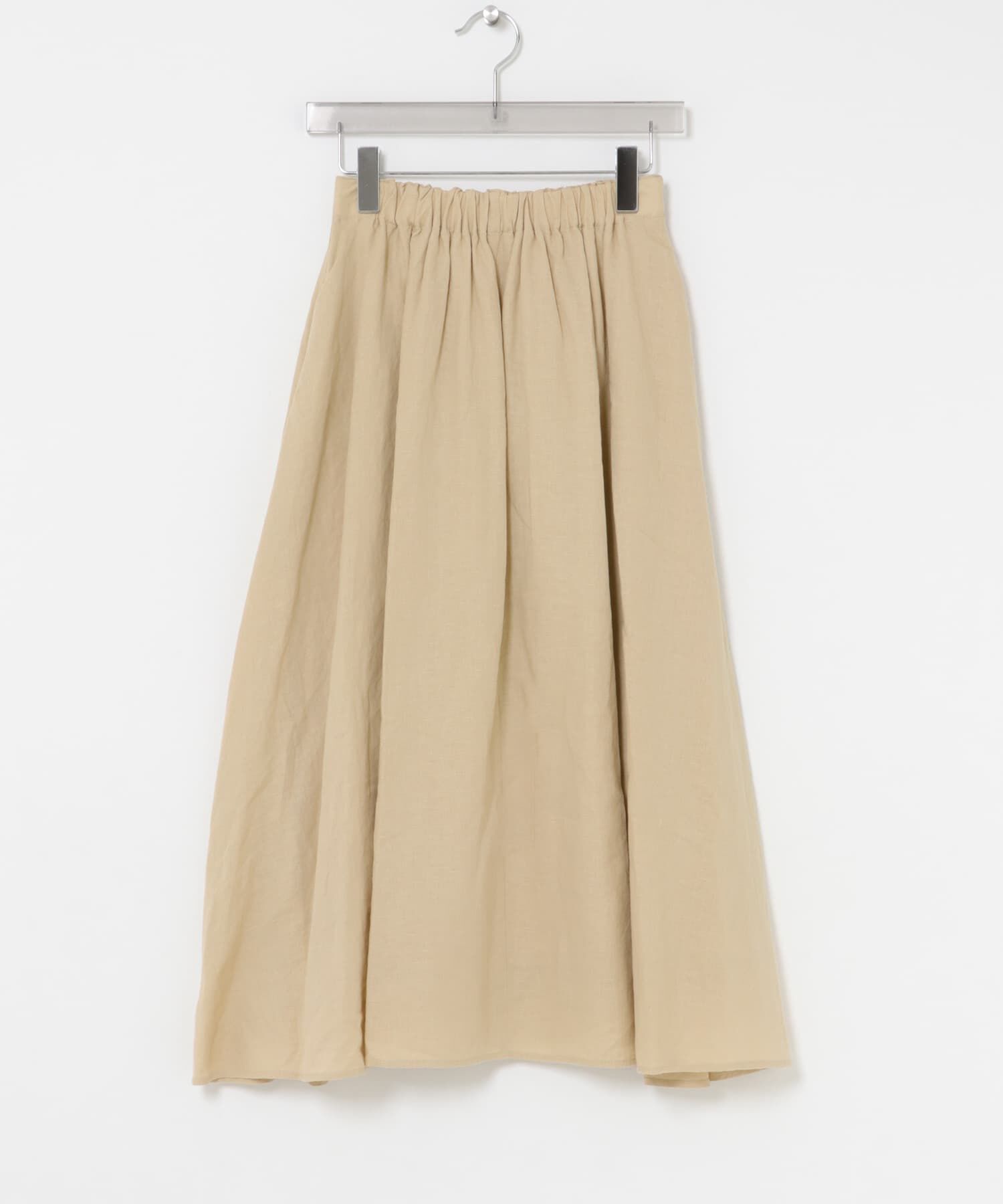 URBAN RESEARCH「リネンコットンギャザースカート」|スカート|ベージュ