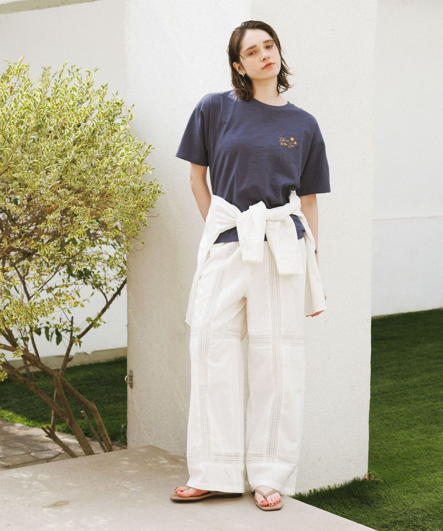 Sonny Label 「ブロッキングレースコットンイージーパンツ」|その他|