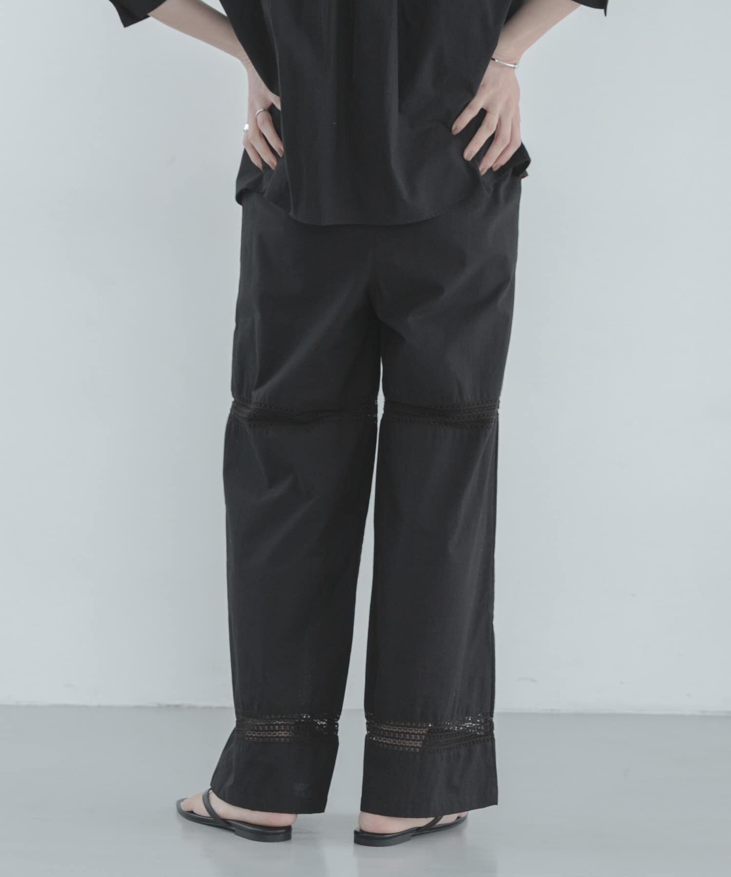 Sonny Label 「ブロッキングレースコットンイージーパンツ」|その他|