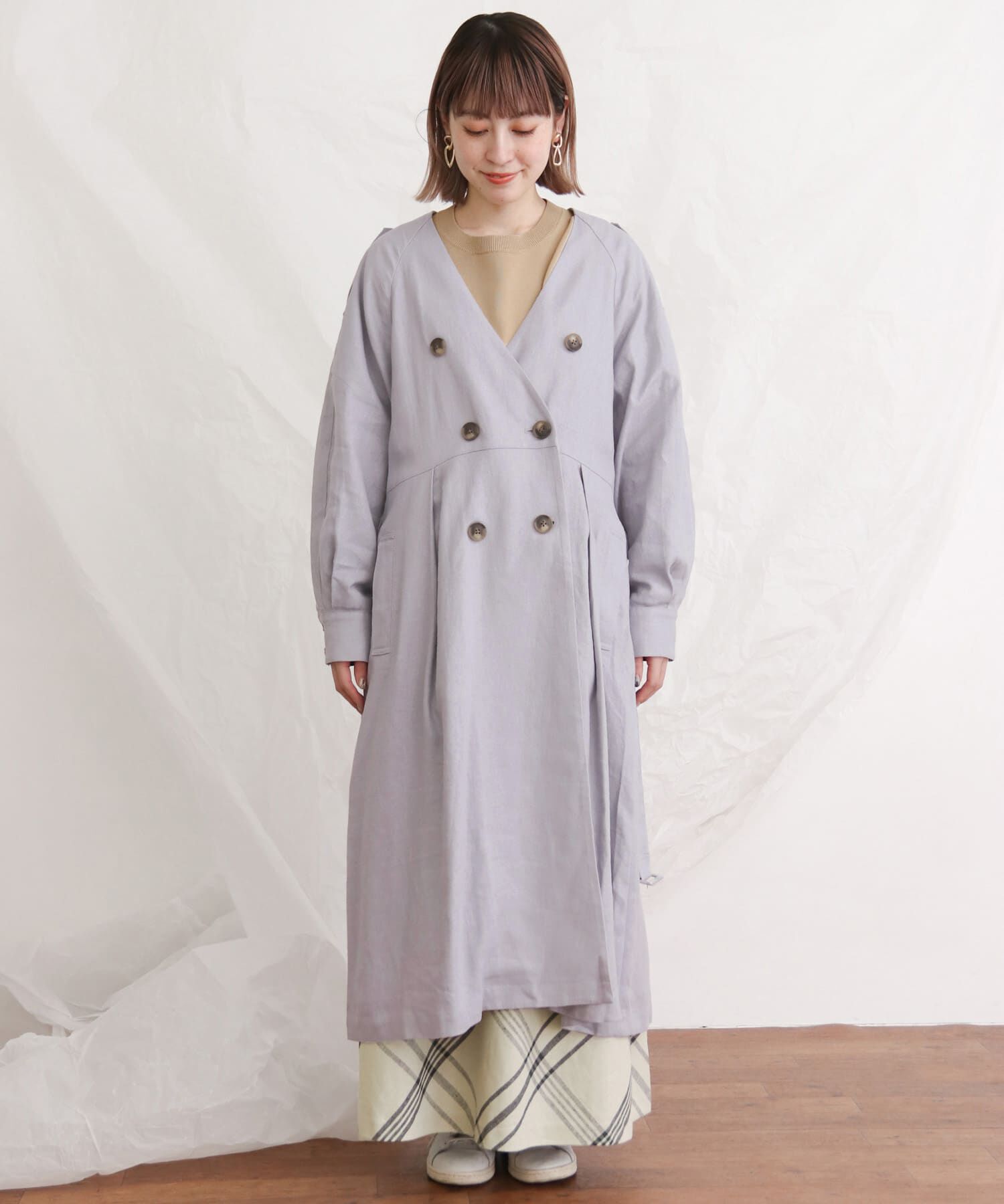  「トレンチドレスコート&there4;」|トレンチコート|