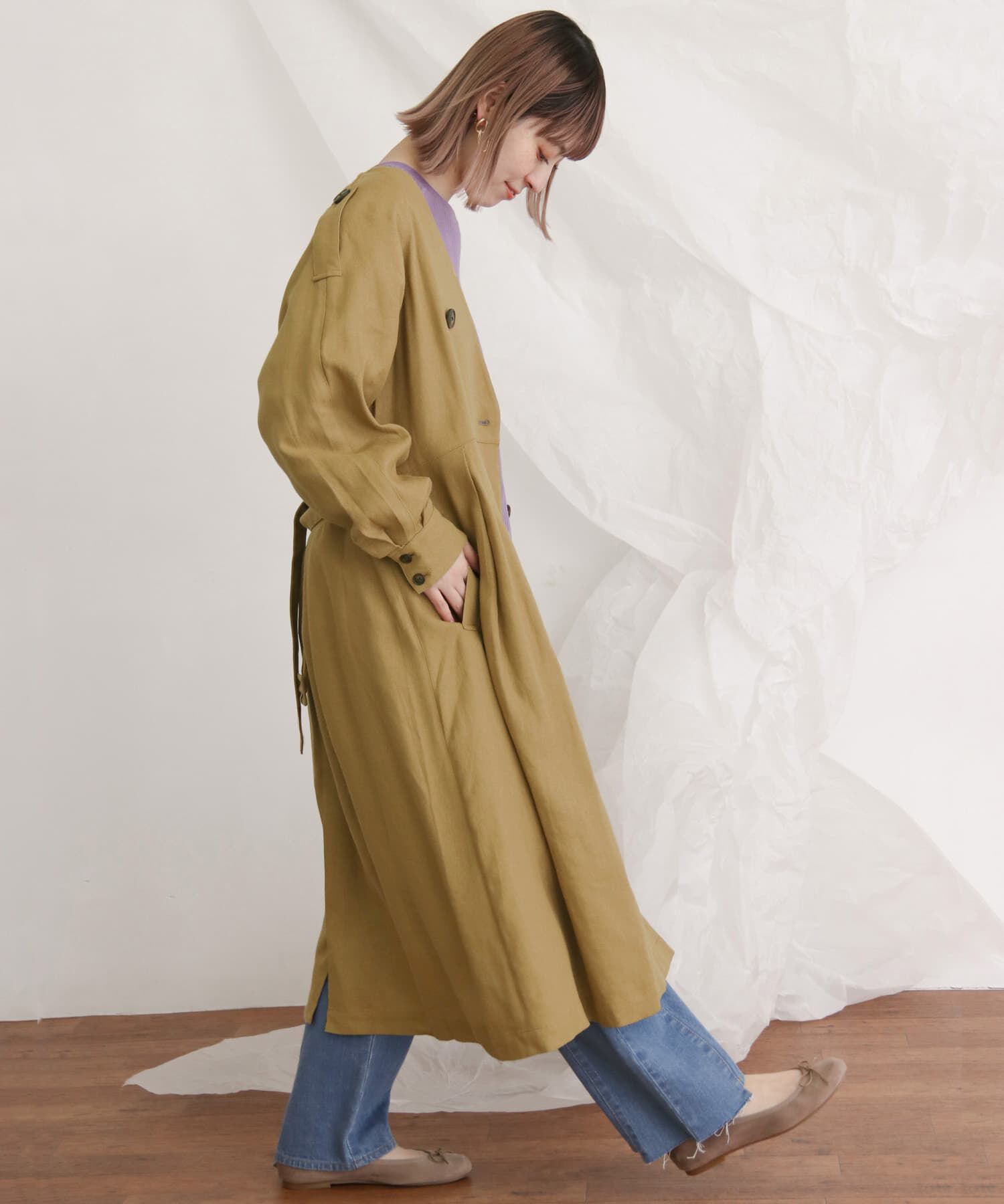  「トレンチドレスコート&there4;」|トレンチコート|