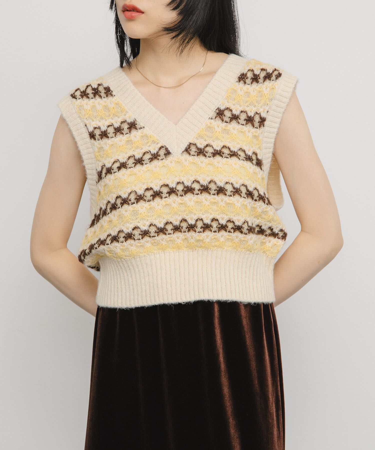  「シアージャガードニットベスト」|ベスト・ジレ|